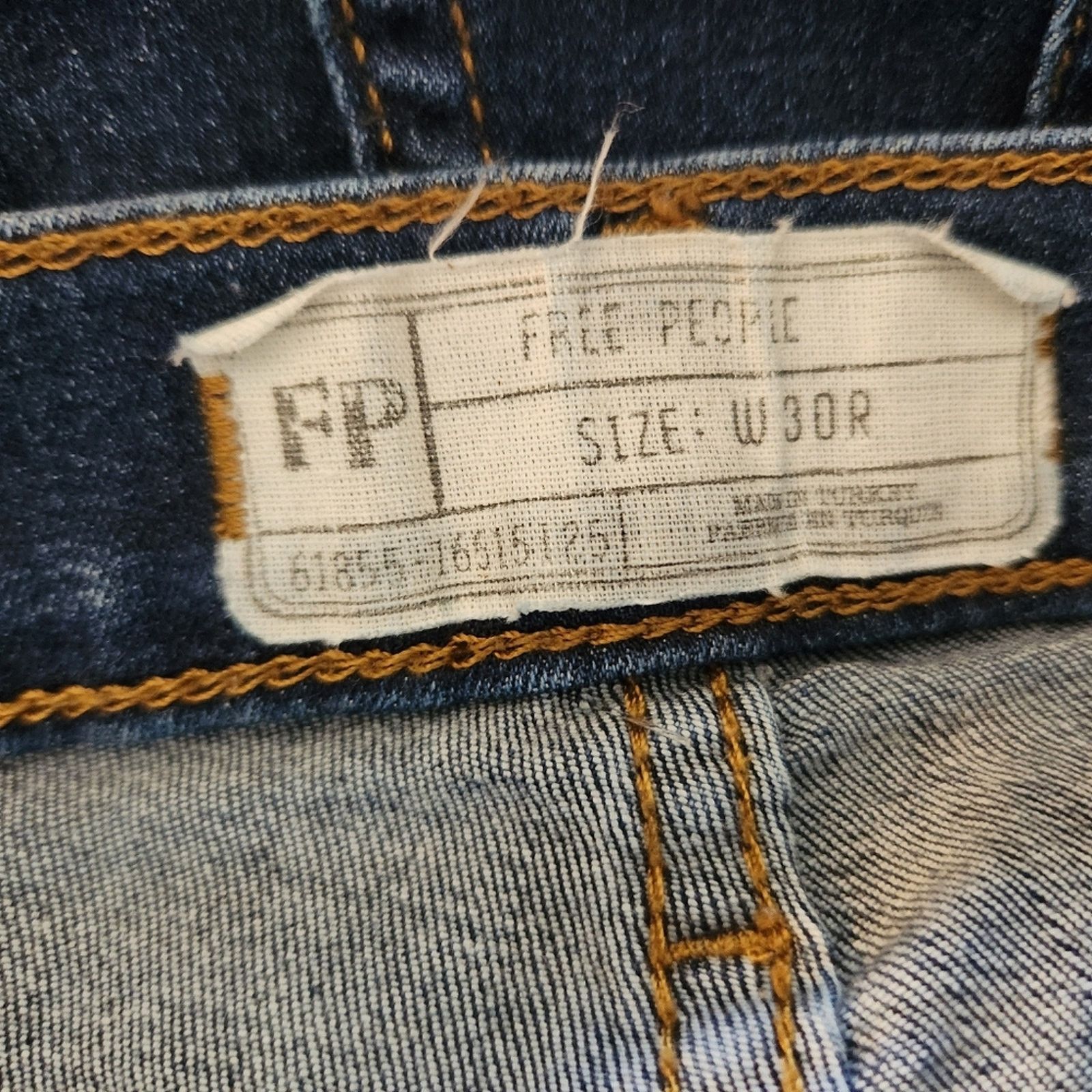 Free People Free People Womens Busted Skinny Jeans Mid-Rise 30 Size 30" / US 8 / IT 44 - 9 Thumbnail
