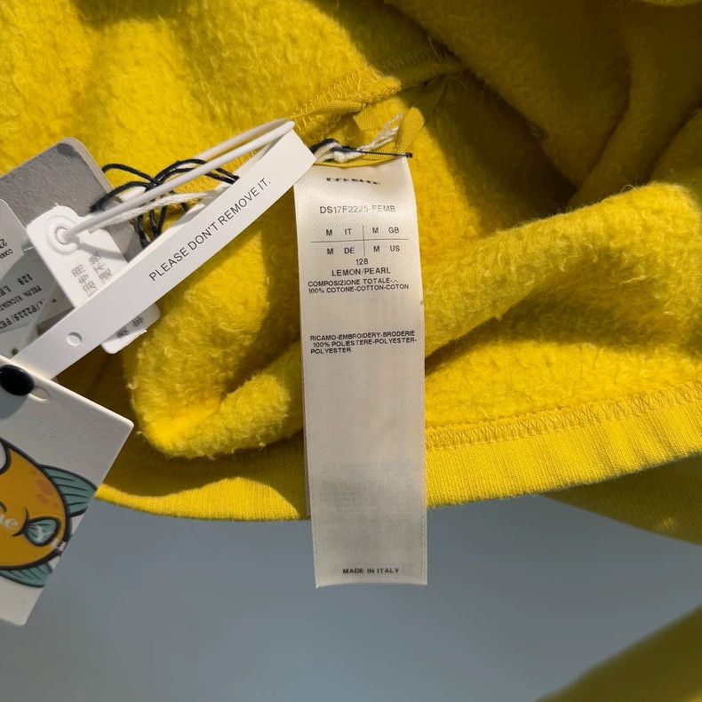 Rick Owens rick owens Double thread lemon yellow multi-stitch embroide Size US M / EU 48-50 / 2 - 6 Thumbnail