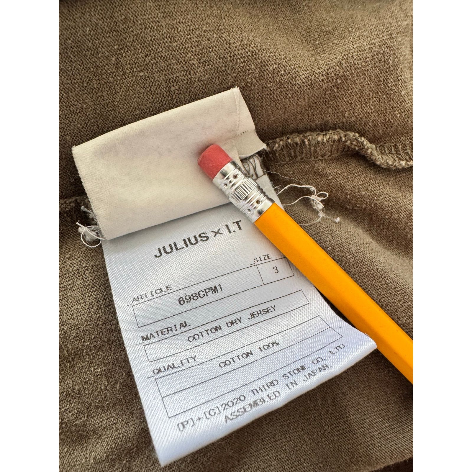Julius Julius X I.T Oversized Cropped Heavy Cotton T-Shirt Size US L / EU 52-54 / 3 - 6 Thumbnail