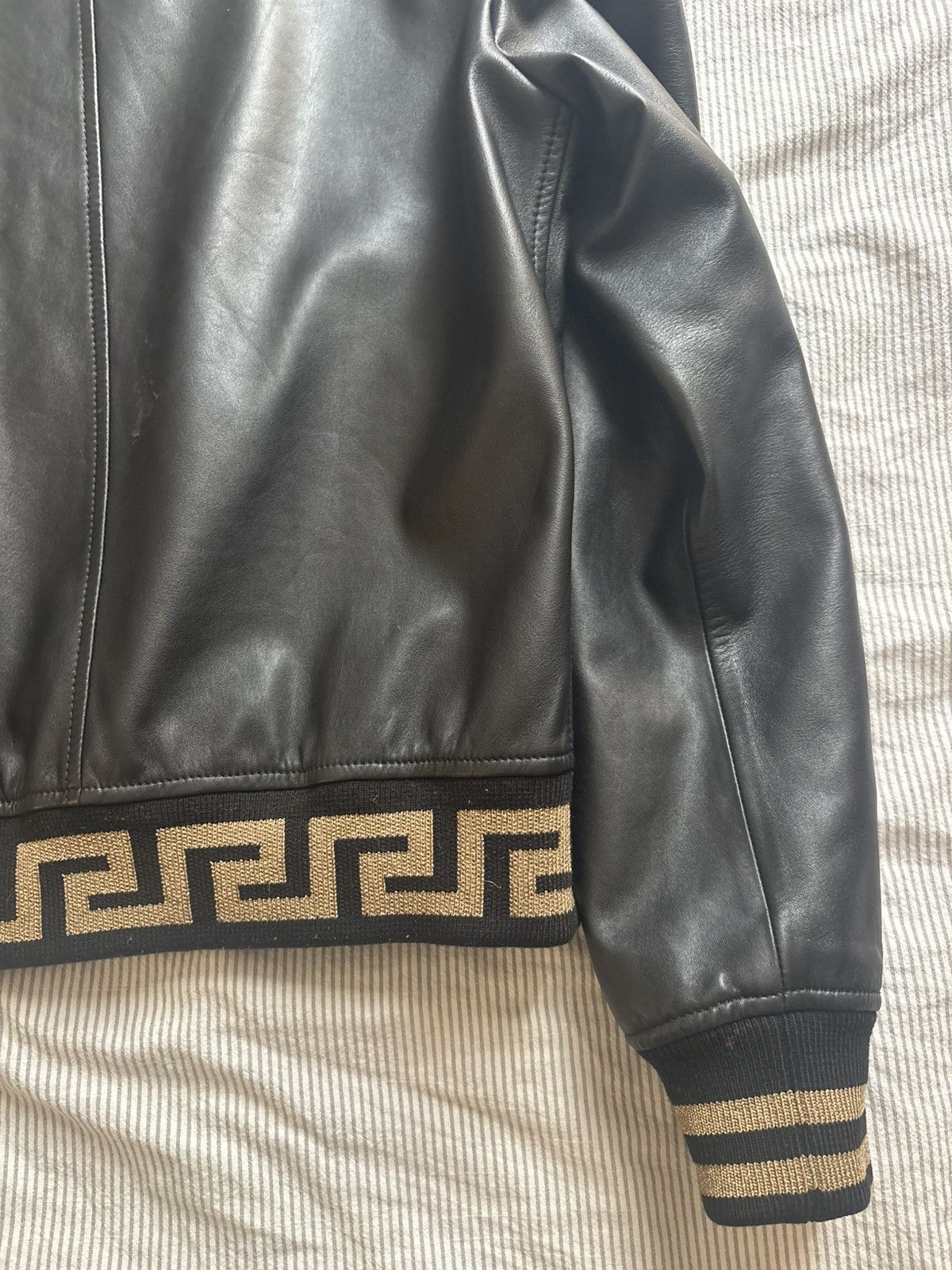 Versace ss22 versace leather jacket Size US M / EU 48-50 / 2 - 7 Thumbnail