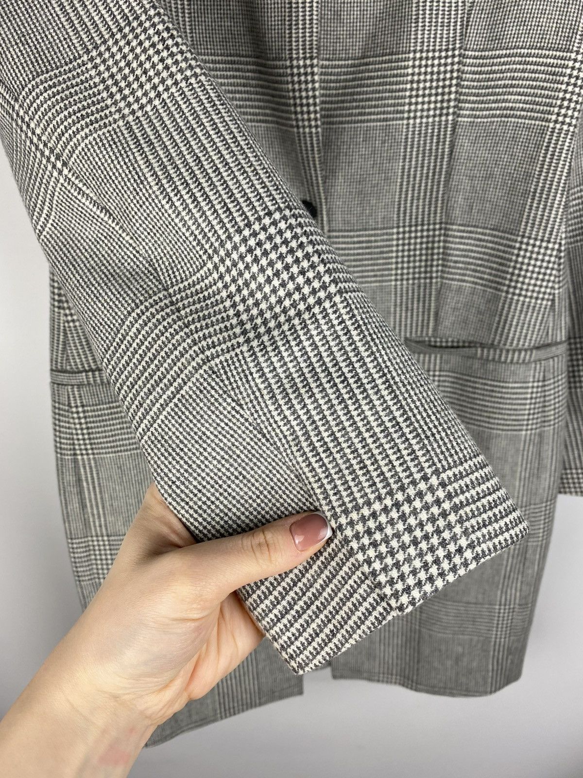 Allsaints Allsaints Leni Coat Ladies Wool Check Jacket size US 6 EU 38 Size M / US 6-8 / IT 42-44 - 9 Thumbnail