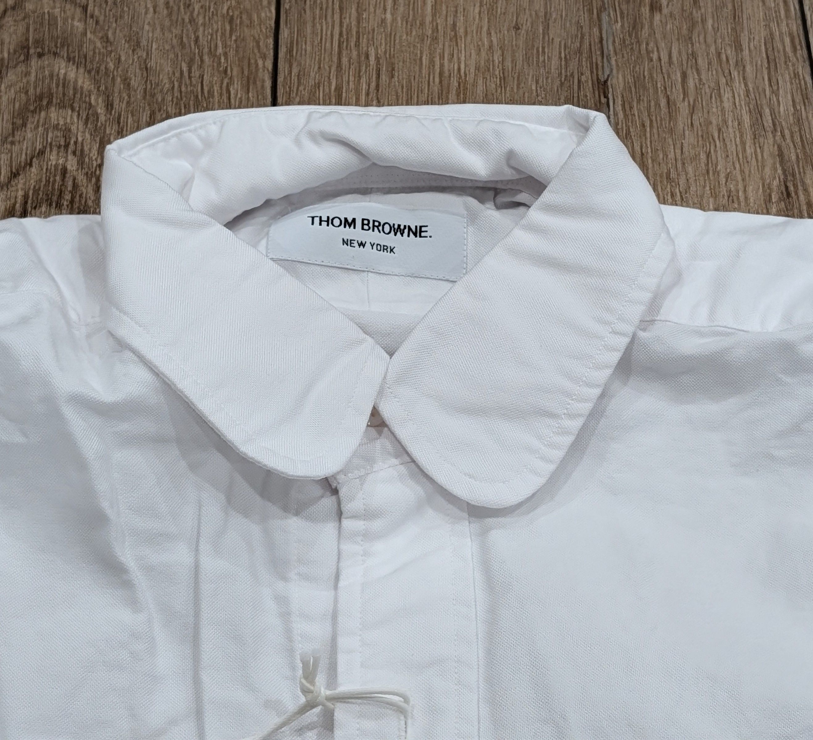 Thom Browne THOM BROWNE Cotton Classic Button Up Shirt White 4 - XL Size US XL / EU 56 / 4 - 2 Thumbnail