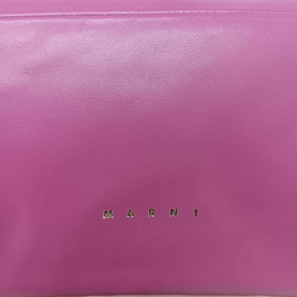 Marni Marni Women's Small Leather Prisma Crossbody Bag - Pink Size ONE SIZE - 10 Thumbnail