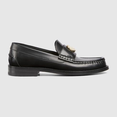 Gucci Double G Leather Loafers SIZE 40