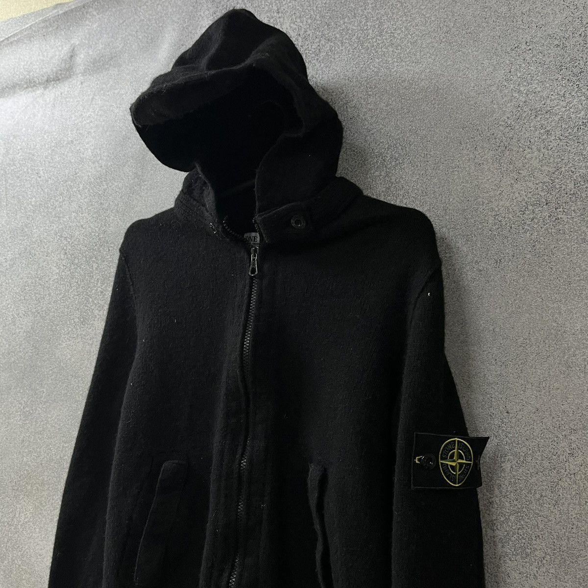 Stone Island Vintage Stone Island Wool Zip Hoodie Size US M / EU 48-50 / 2 - 2 Thumbnail