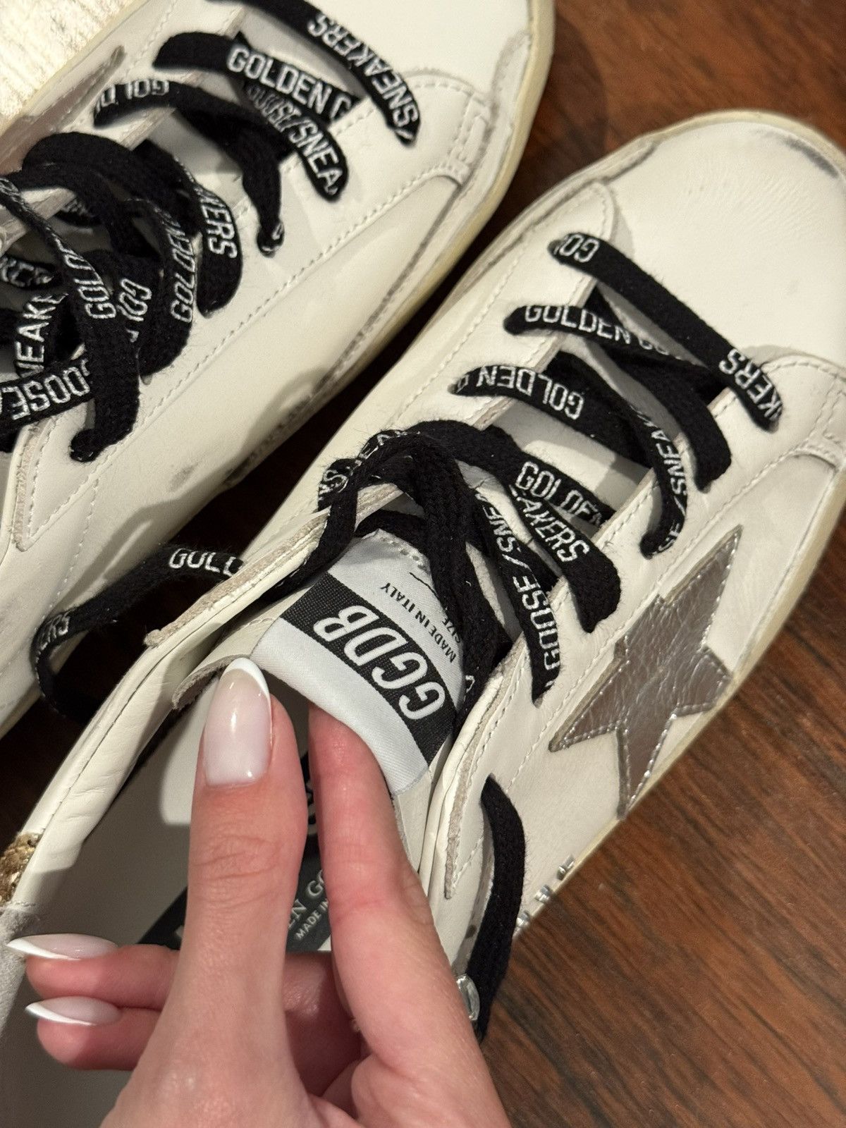 Golden Goose Exclusive Golden Goose Glitter Superstar Sneakers - Size 37 Size US 7 / IT 37 - 4 Thumbnail