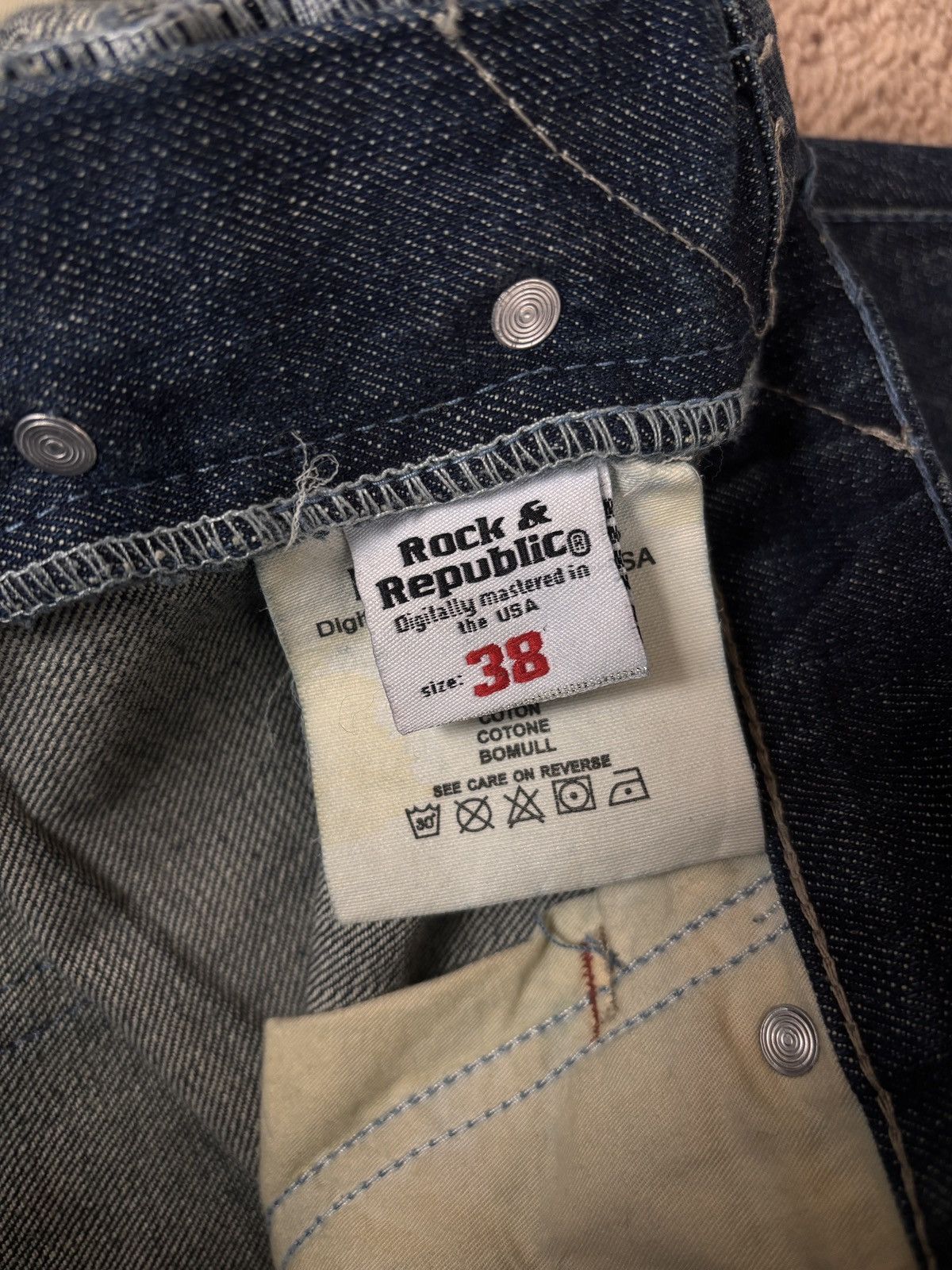 Rock & Republic Rock & Republic Classic Bootcut Embroidered Jeans Size US 38 / EU 54 - 3 Thumbnail