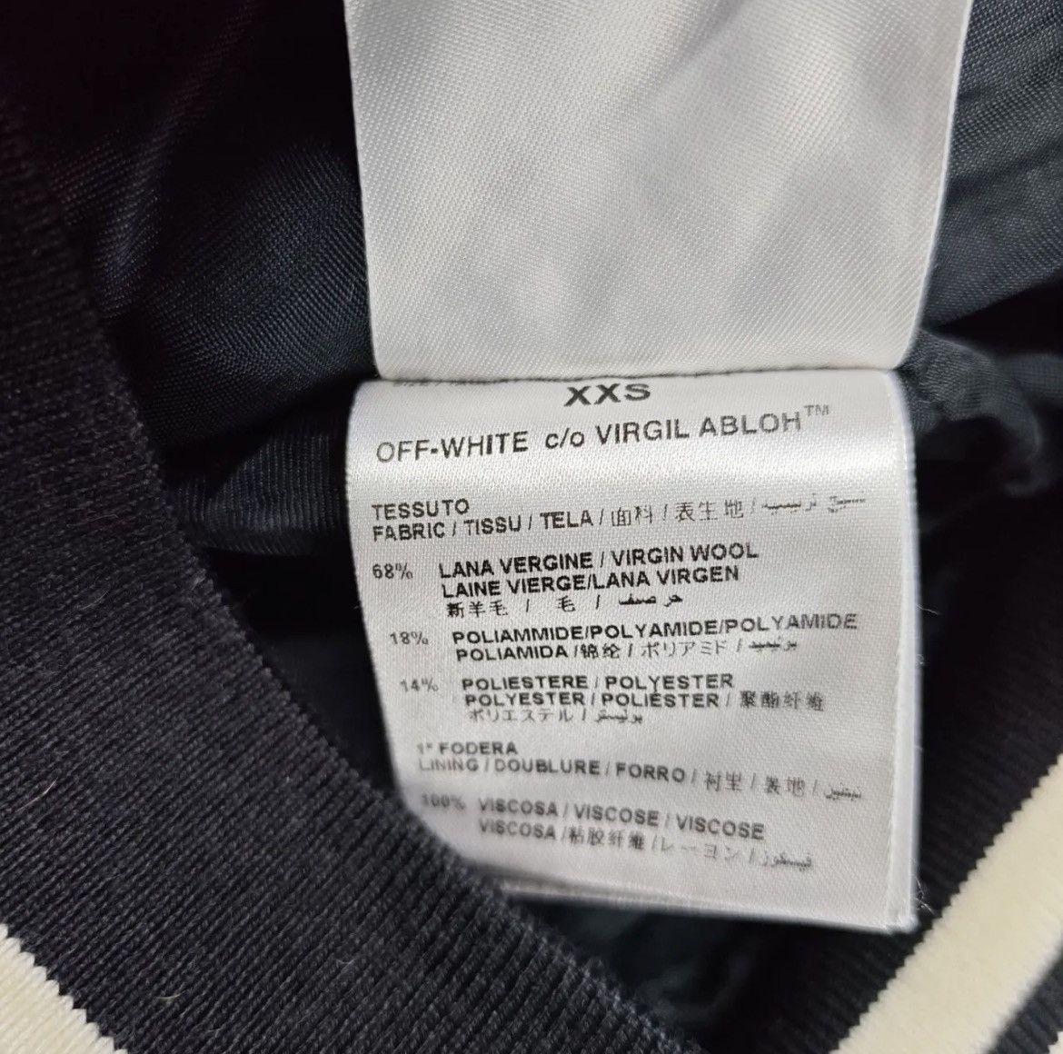 Off-White 16AW Diag Stadium Varsity Jaket Size US XXS / EU 40 - 4 Thumbnail
