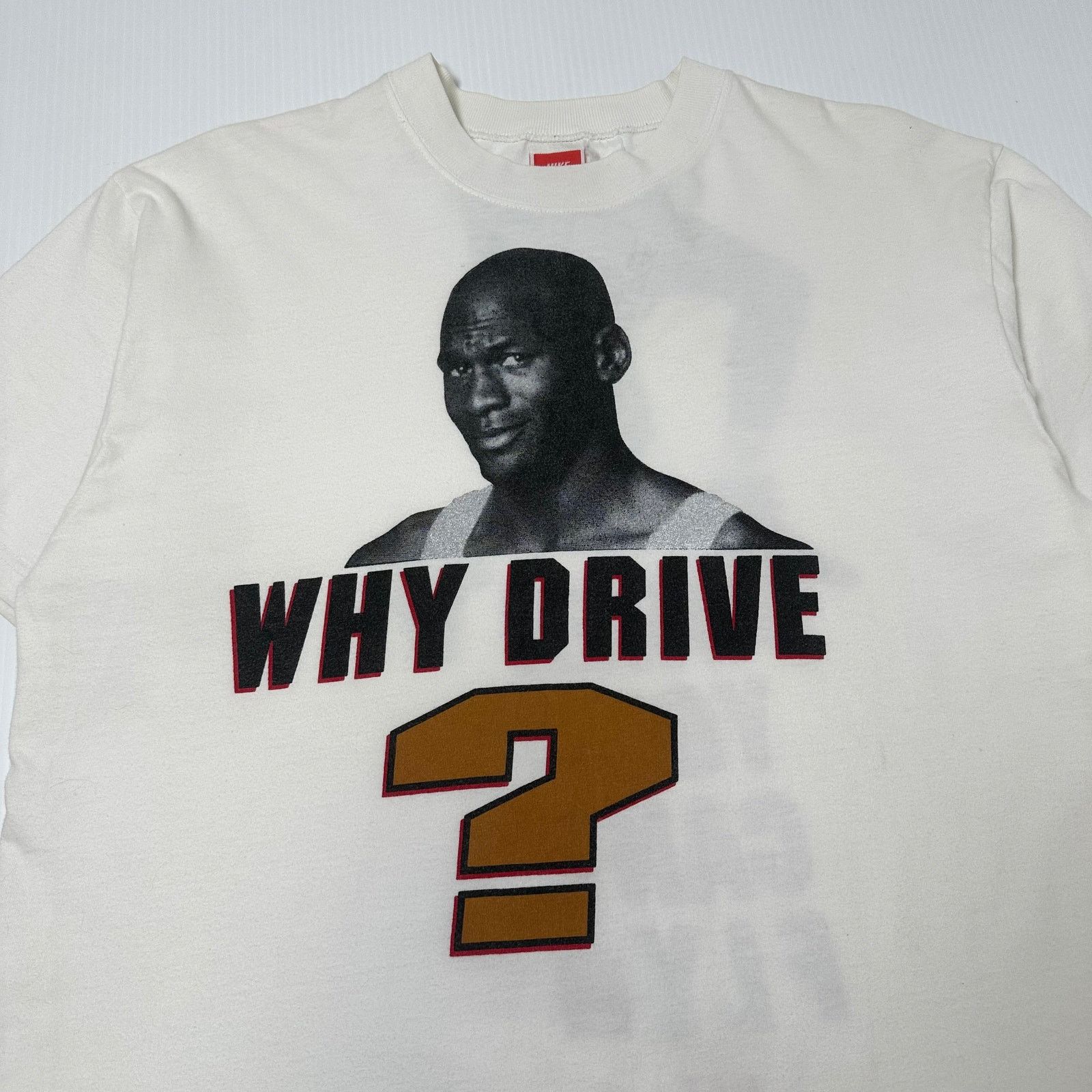 Nike Vintage Nike Jordan Why Drive? Tee L Size US L / EU 52-54 / 3 - 2 Thumbnail