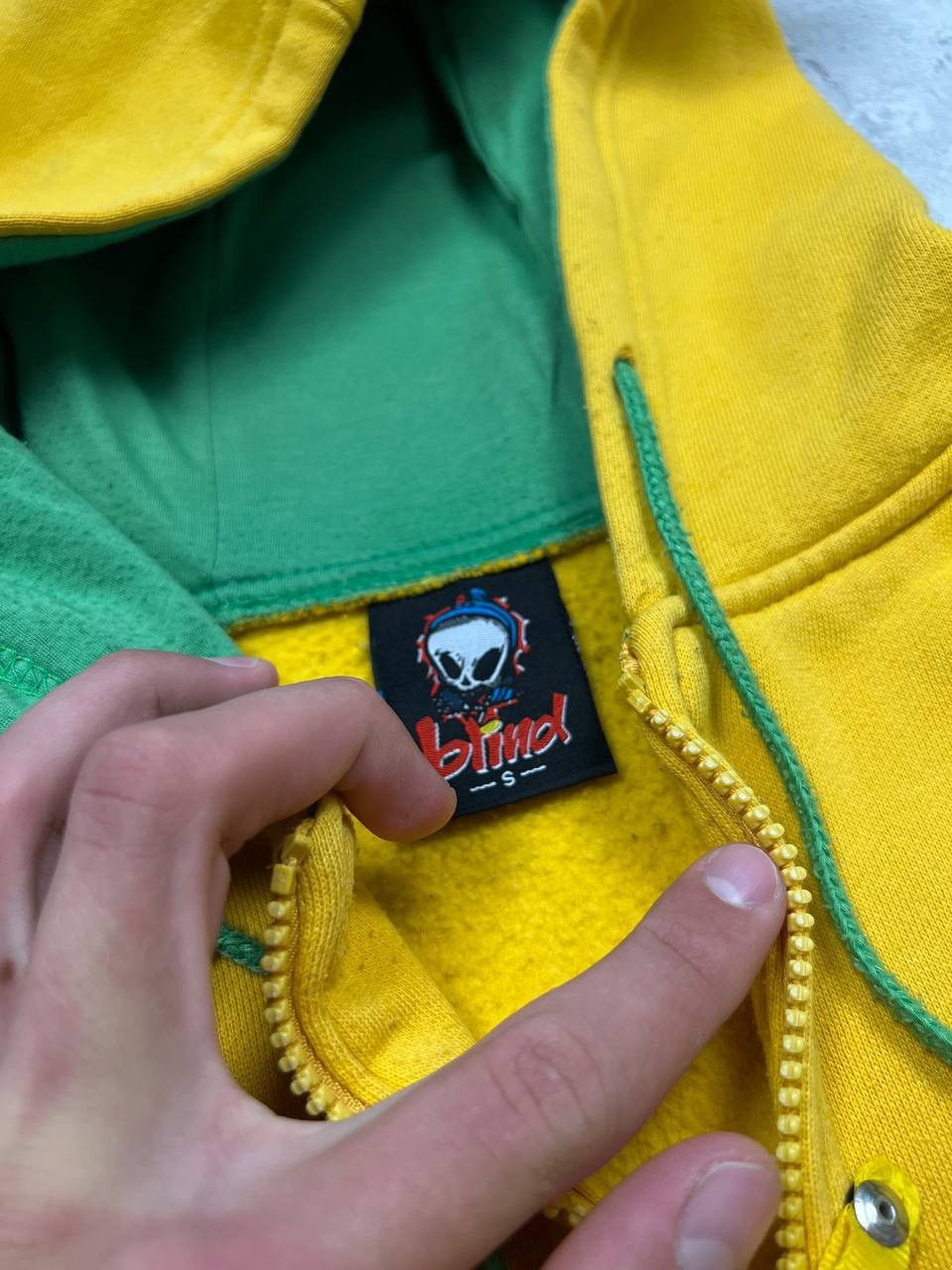 Hook-Ups Vintage Blind Skateboards Reaper Zip-Hoodie Size US S / EU 44-46 / 1 - 11 Thumbnail