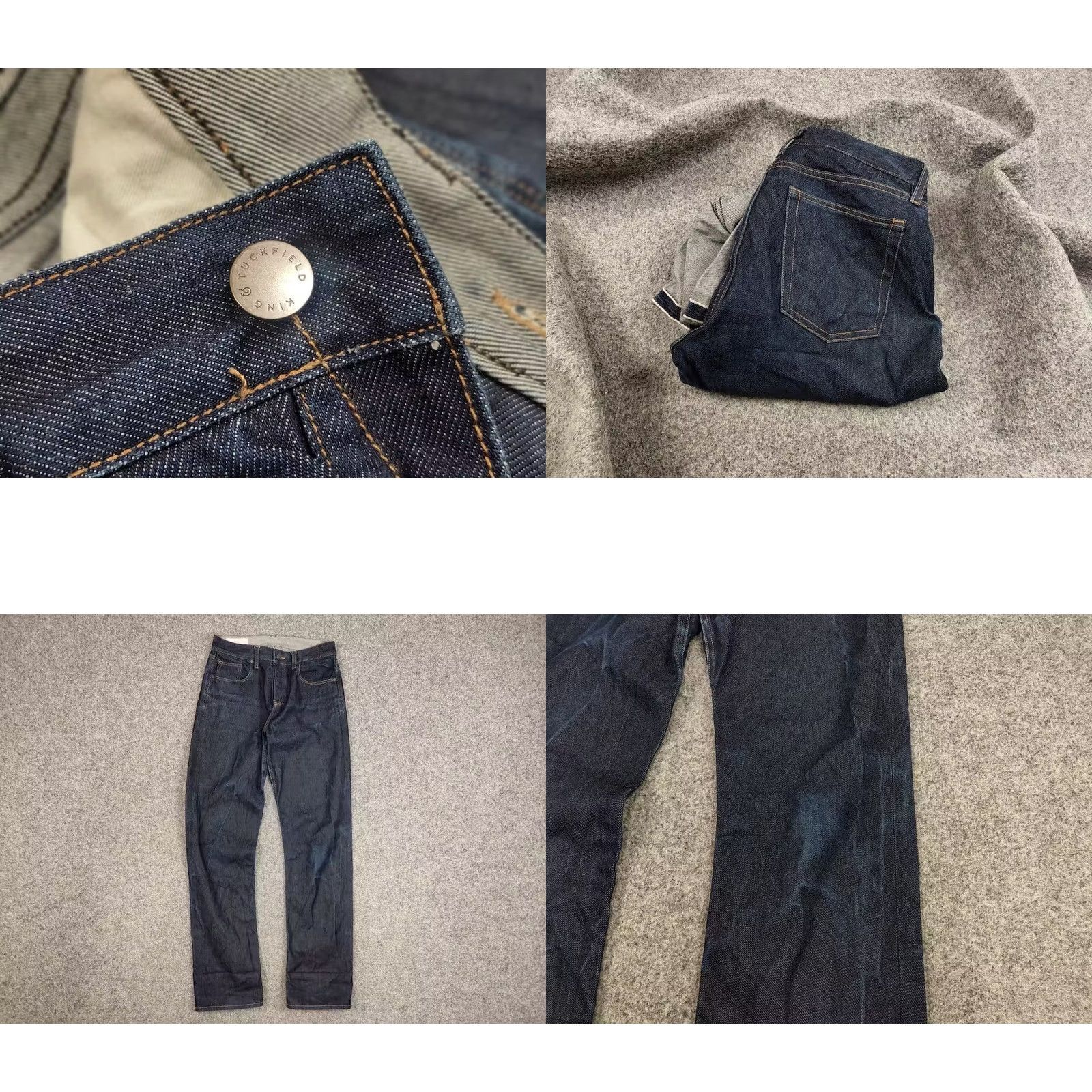 King & Tuckfield VINTAGE King & Tuckfield Jeans 13oz Japan Handcrafted Selvedge Denim Jeans Size US 30 / EU 46 - 8 Thumbnail
