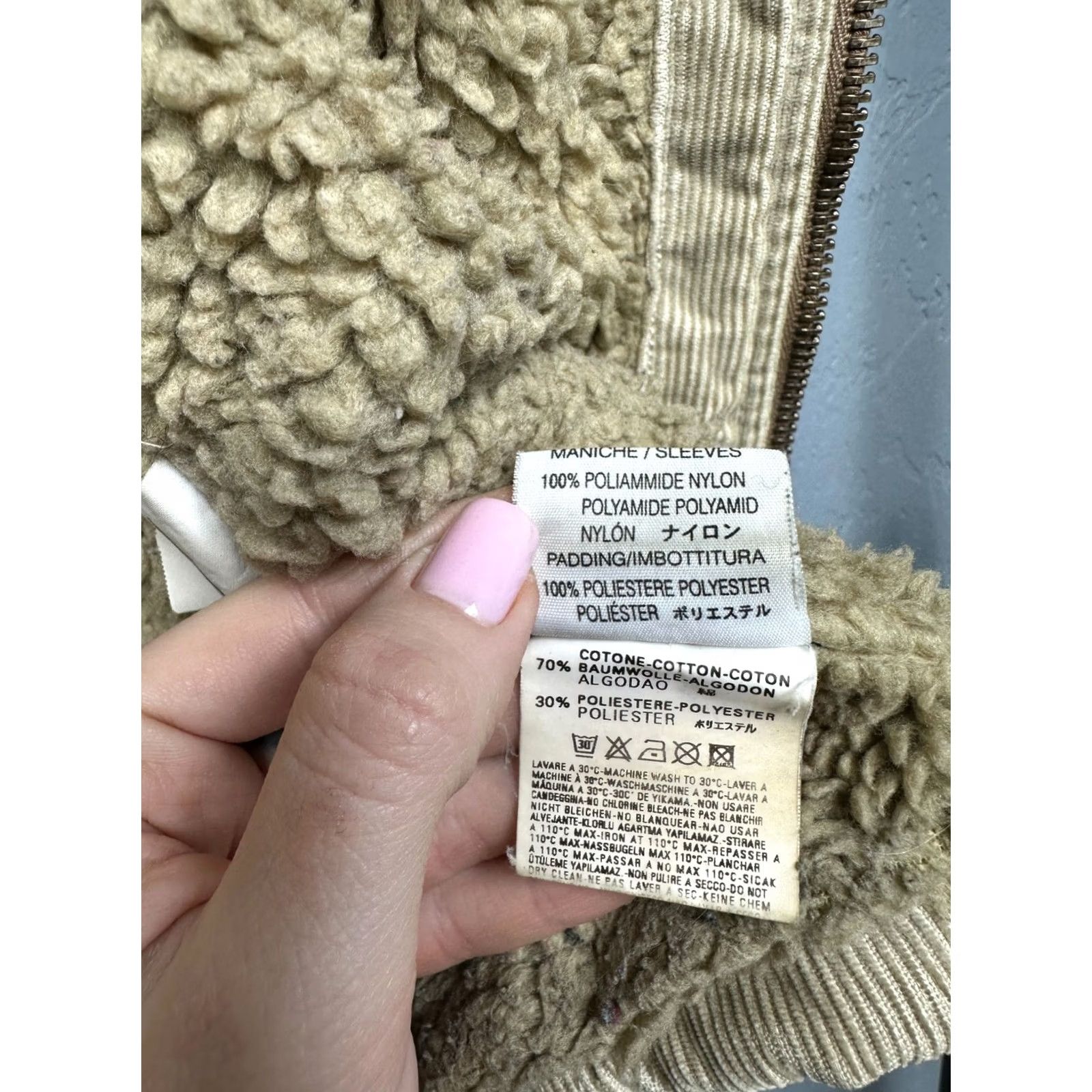 Diesel Diesel Vintage Womens Corduroy Jacket S Beige Sherpa Zipper Windbreaker Jacket Womens S Corduroy Diesel Vintage Size S / US 4 / IT 40 - 7 Thumbnail