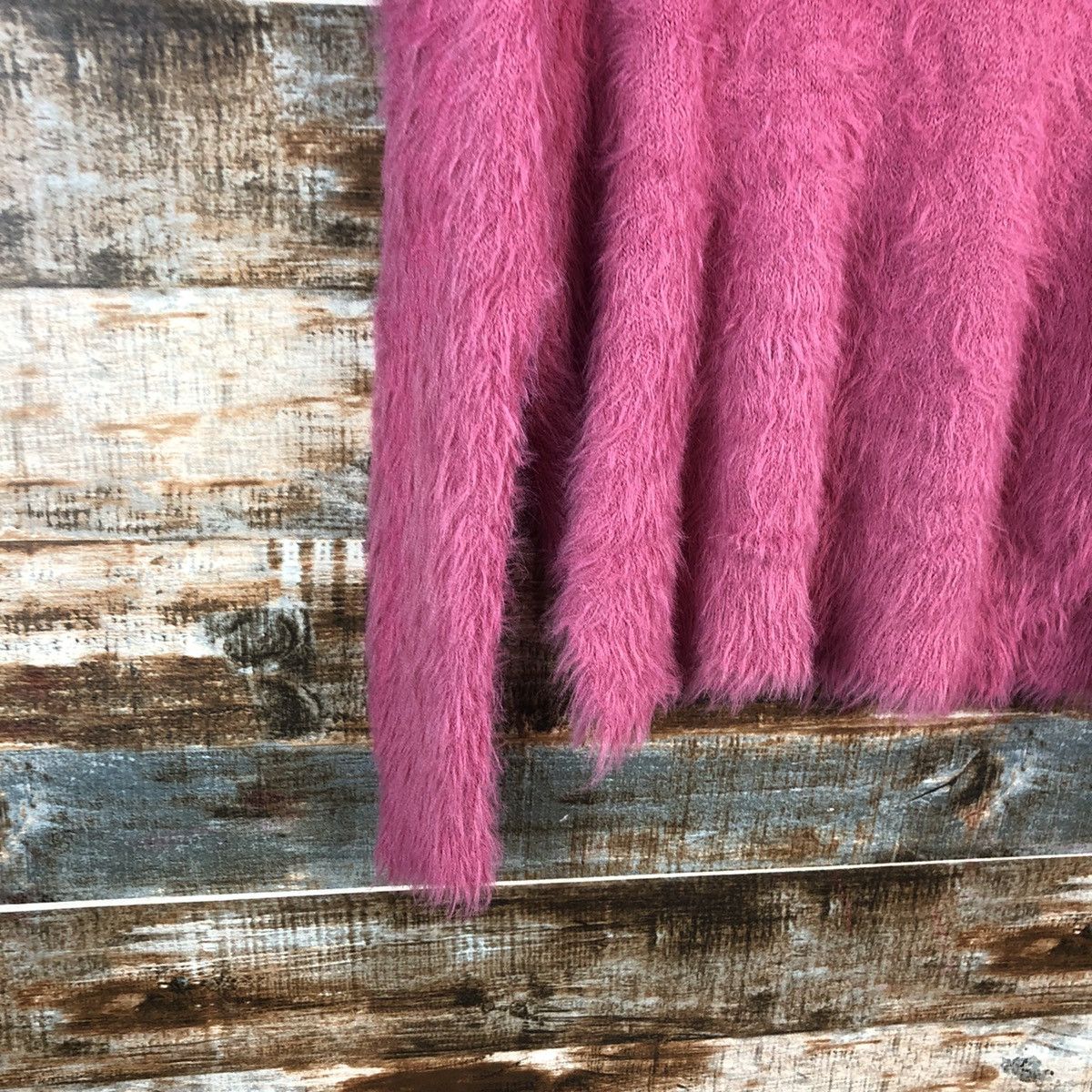 Vintage DLL Japanese Brand Pink Mohair fur shaggy Knitwear #C078 Size S / US 4 / IT 40 - 13 Thumbnail