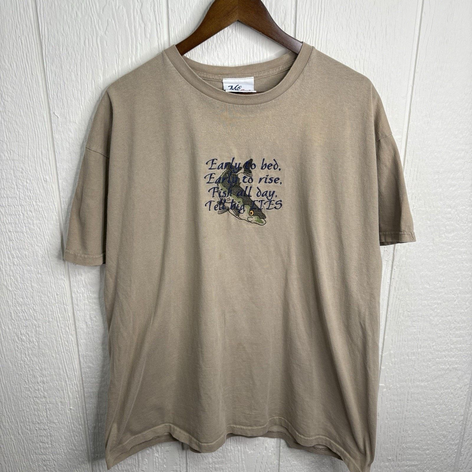 Other Vintage 90’s Dad Fishing Tee Size XX-Large Size US XXL / EU 58 / 5 - 1 Thumbnail