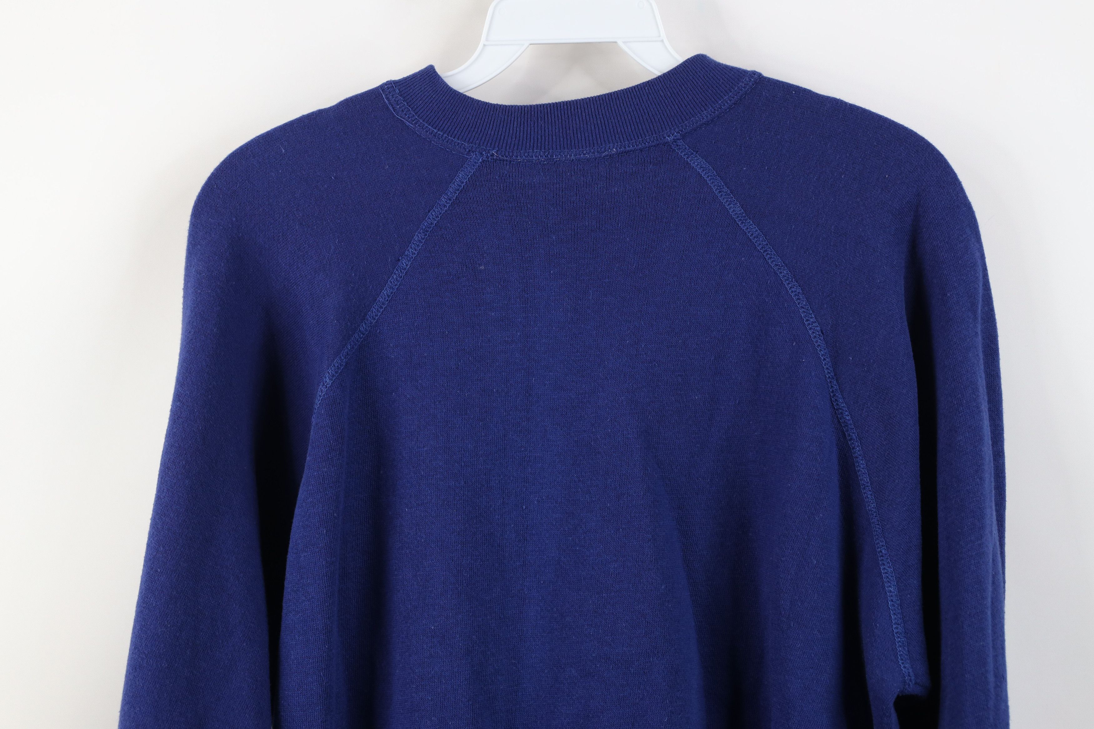 Vintage Vintage 70s 80s Streetwear Crewneck Sweatshirt Blue USA Size US S / EU 44-46 / 1 - 12 Thumbnail