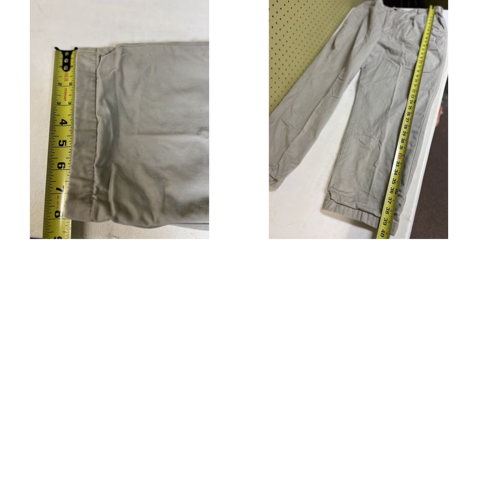 Vintage Woolrich Pants Khaki Tan Plaid Flannel Lined Men's 36x30 Flat Front Workwear 5-Pocket Design Zip Button Beige Cotton Size US 36 / EU 52 - 8 Thumbnail