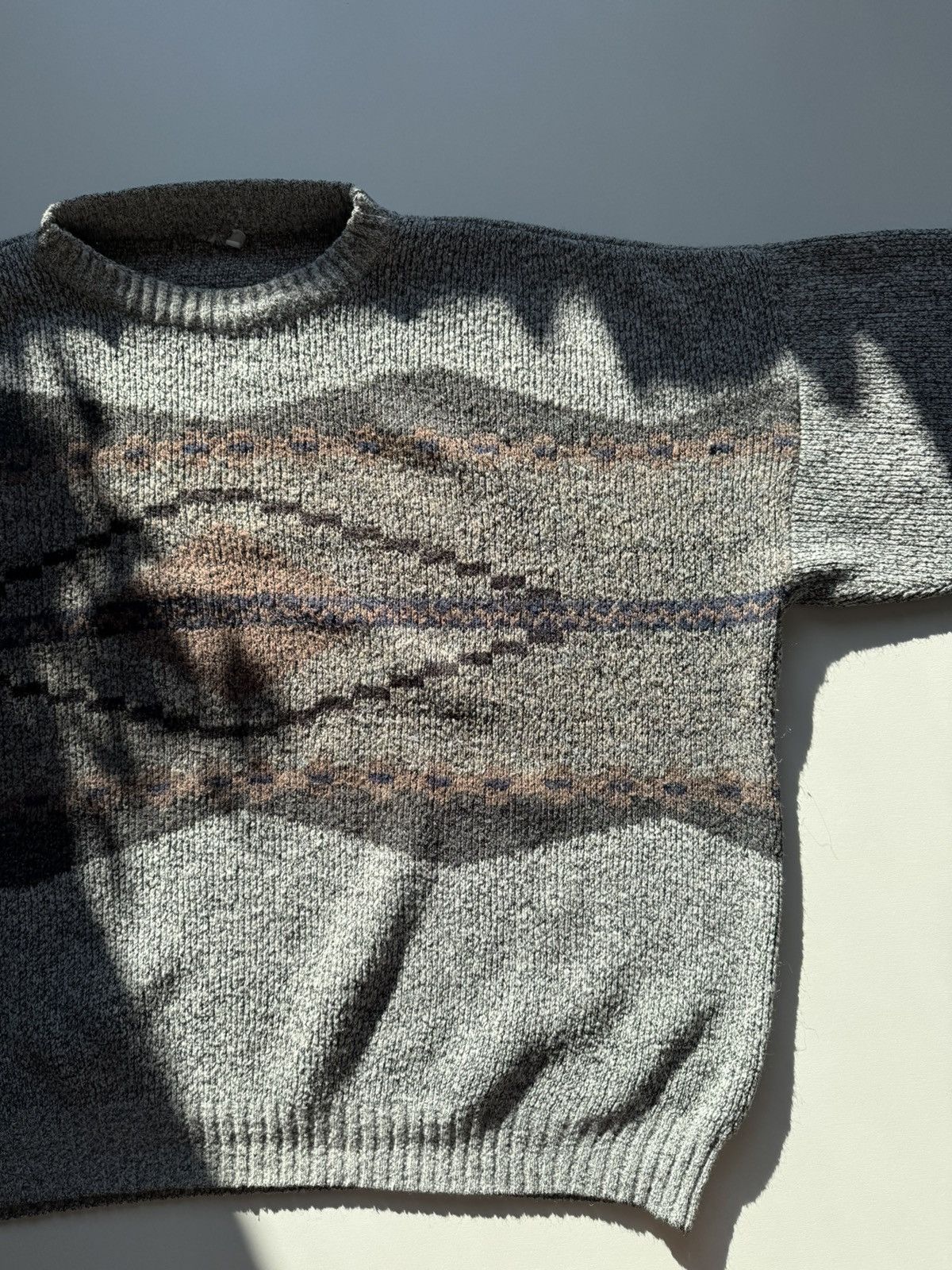 Vintage Vintage Boxy Coloured Geomatric Sweater Boxy Cottage Size US XL / EU 56 / 4 - 9 Thumbnail
