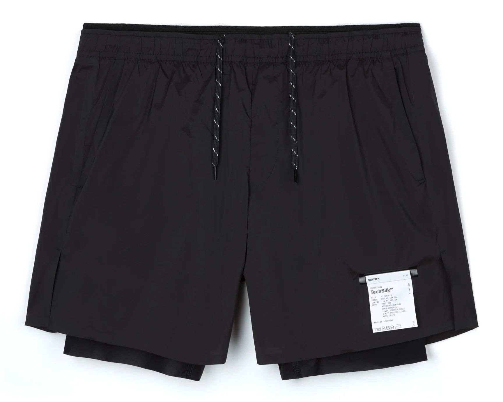 image of Satisfy Running Techsilk 5" Shorts in Black, Men's (Size 36)