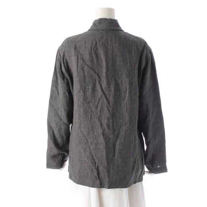 Issey Miyake Issey Miyake A grey linen coat for work Size L / US 10 / IT 46 - 4 Thumbnail