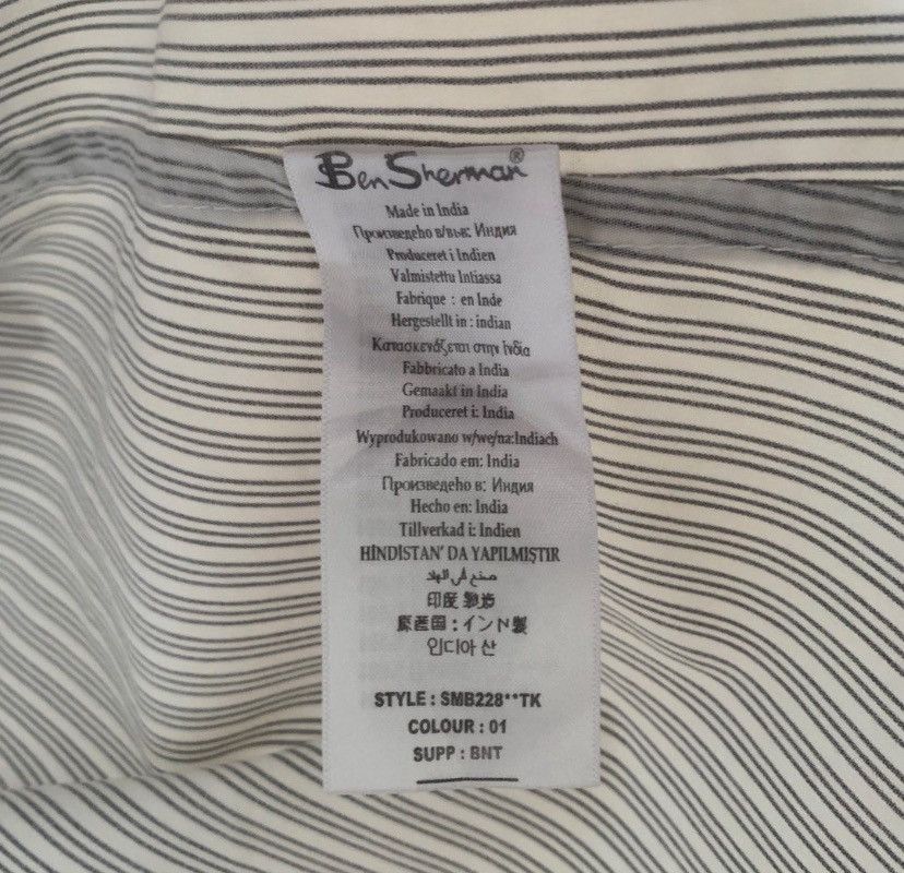 Ben Sherman × Designer × Vintage Ben Sherman London Button Up Stripes Shirts Size US M / EU 48-50 / 2 - 6 Thumbnail