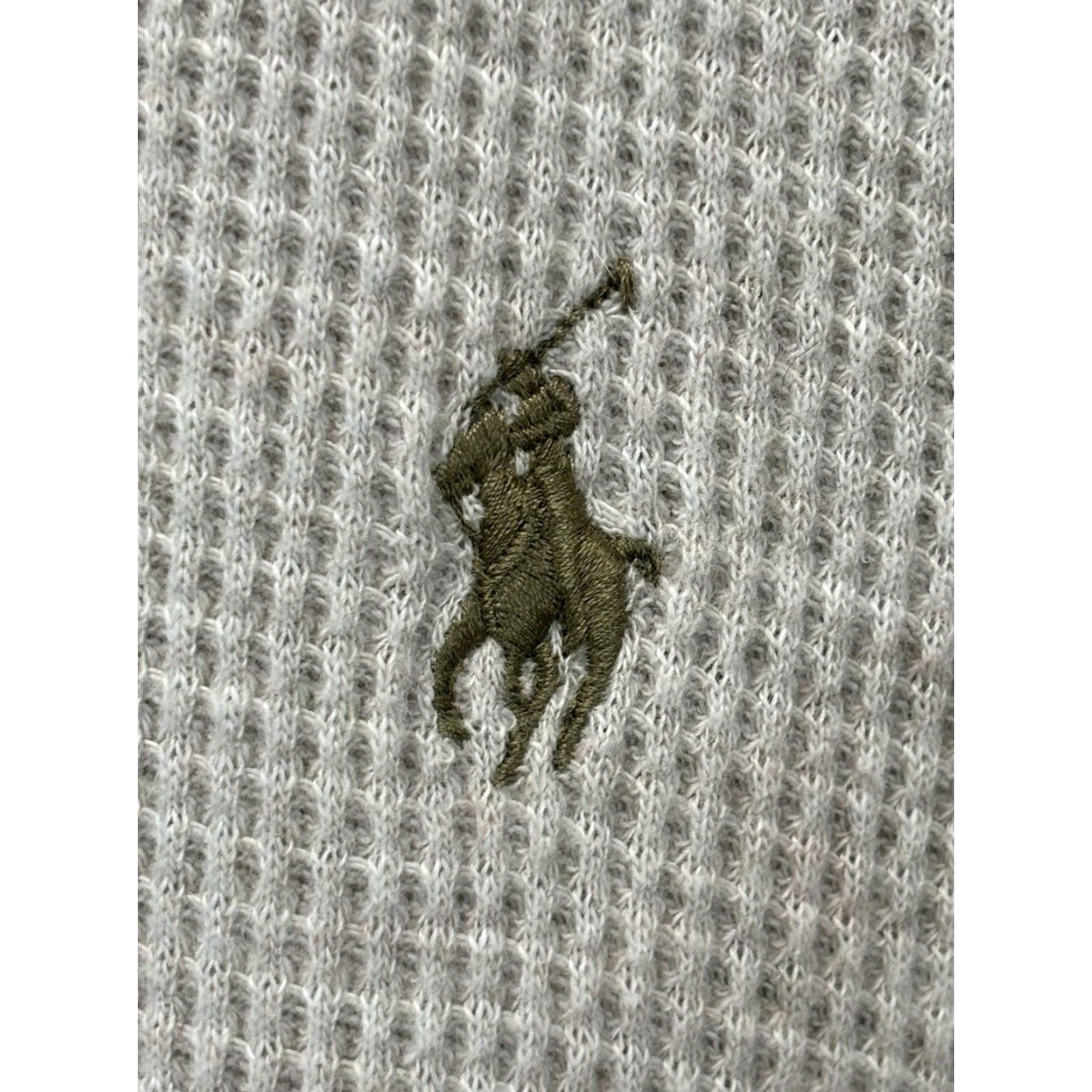 Ralph Lauren Ralph Lauren Polo Thermal Shirt 2XL Mens Tan Pony Logo Waffle Knit Preppy Size US XXL / EU 58 / 5 - 3 Thumbnail