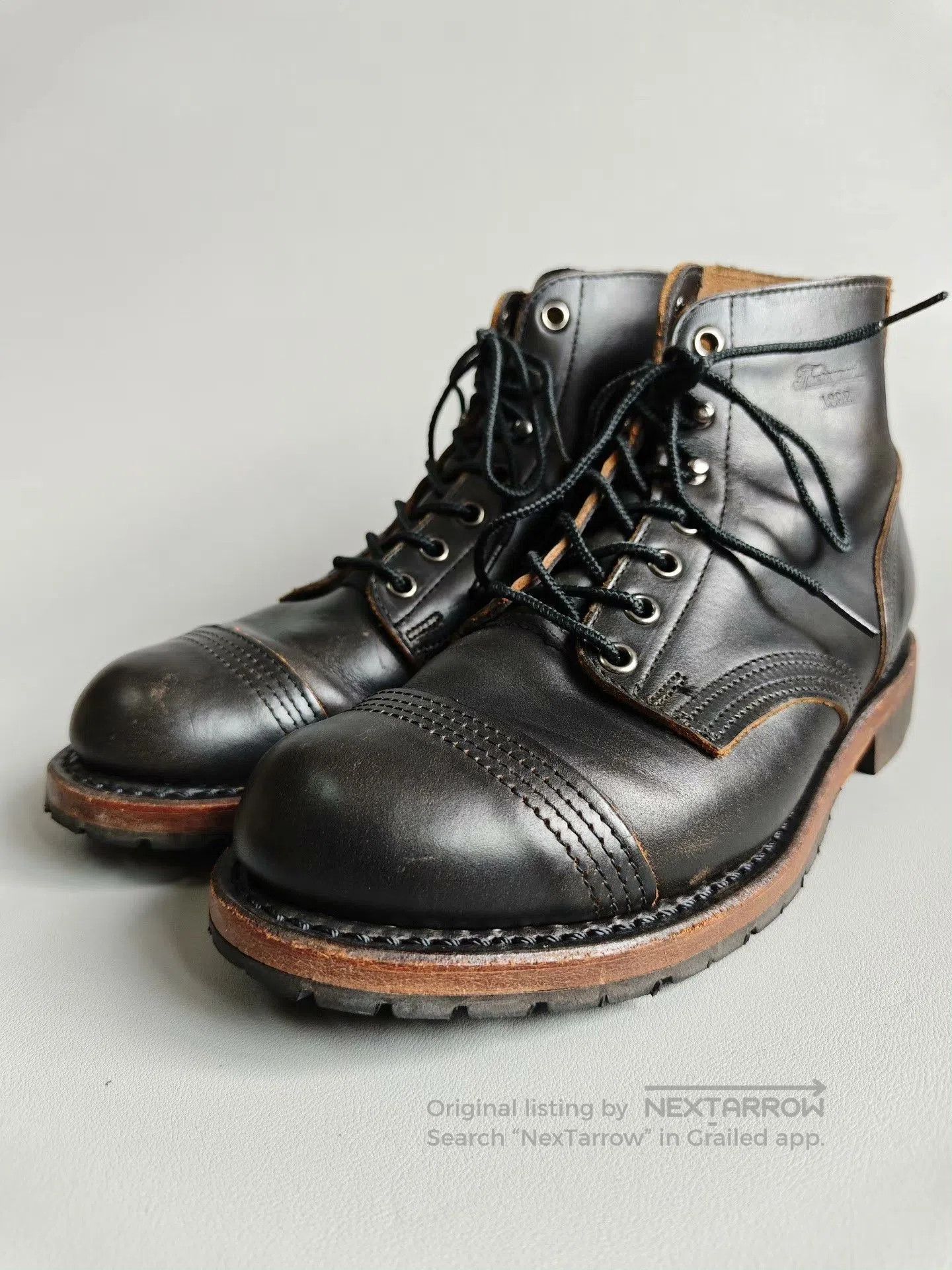 Thorogood Thorogood 7D Black Leather Boots USA. Size US 7 / EU 40 - 1 Thumbnail