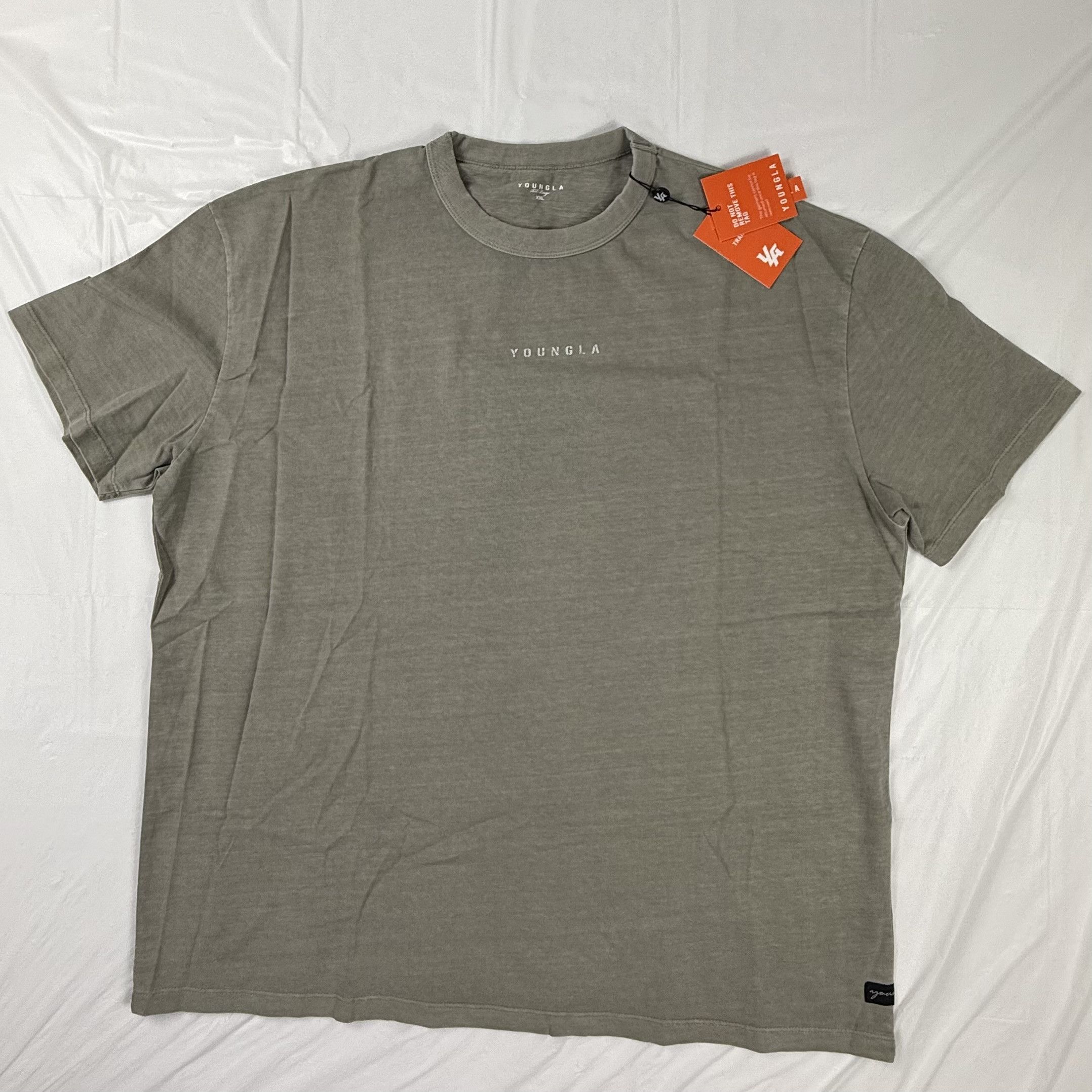YoungLA YoungLA 472 Sage Wash T-Shirt Mens XXL New With Tags Cotton Size US XXL / EU 58 / 5 - 1 Thumbnail