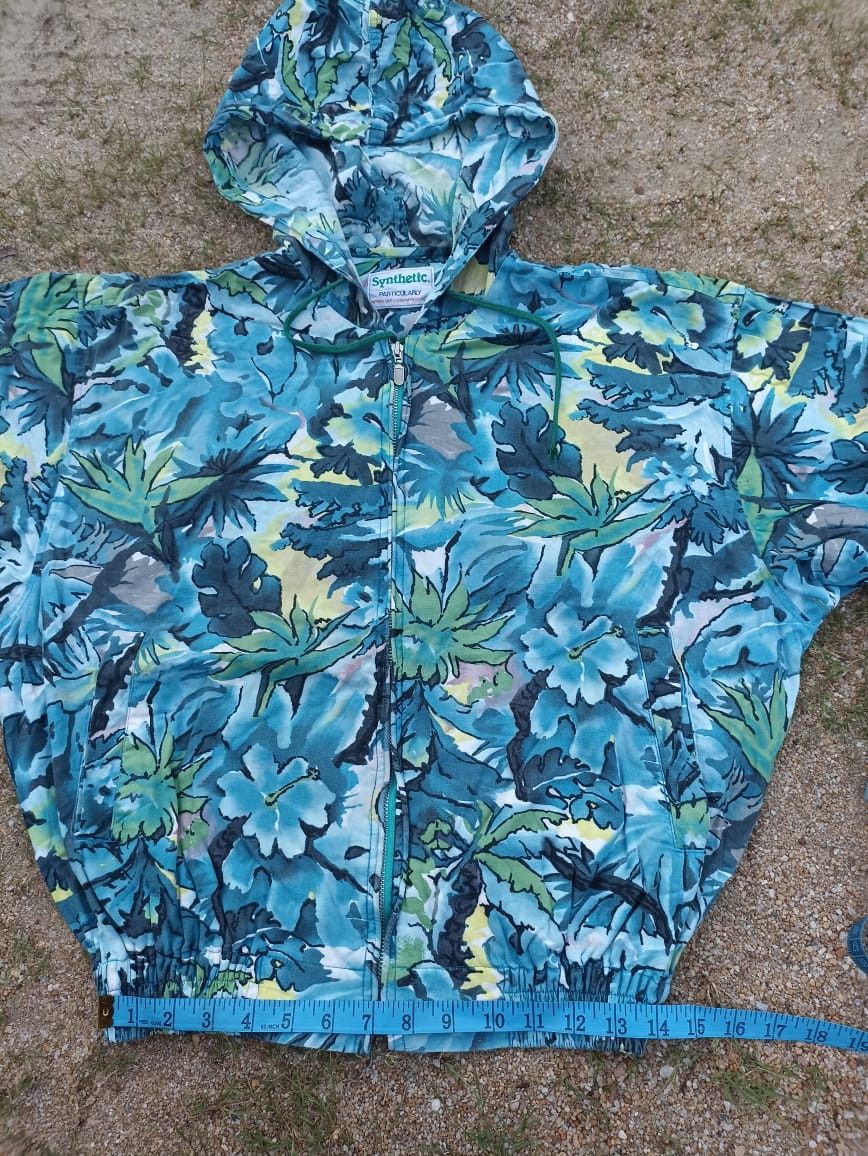Japanese Brand × Vintage Zipper hoodie Full flower tye Die design Size L / US 10 / IT 46 - 14 Thumbnail