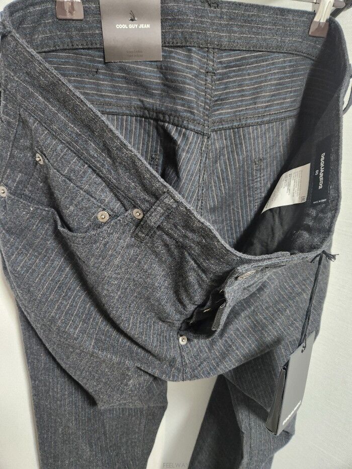 Dsquared2 **DSQUARED2 Cool Guy Striped Pants Size US 34 / EU 50 - 3 Thumbnail