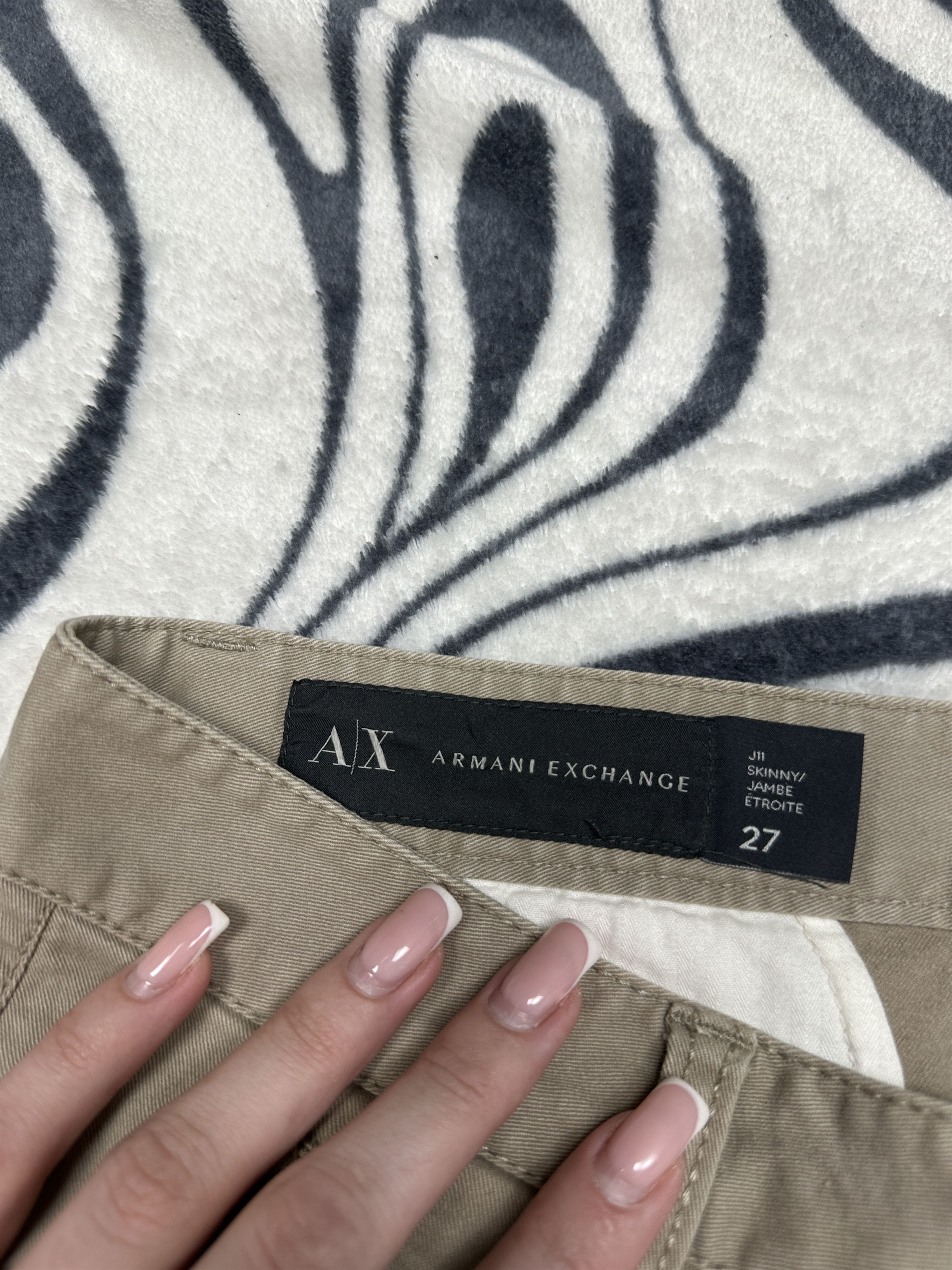 Armani Exchange Armani Exchange Womens Cargo Pants Ladies Size 27" / US 4 / IT 40 - 3 Thumbnail