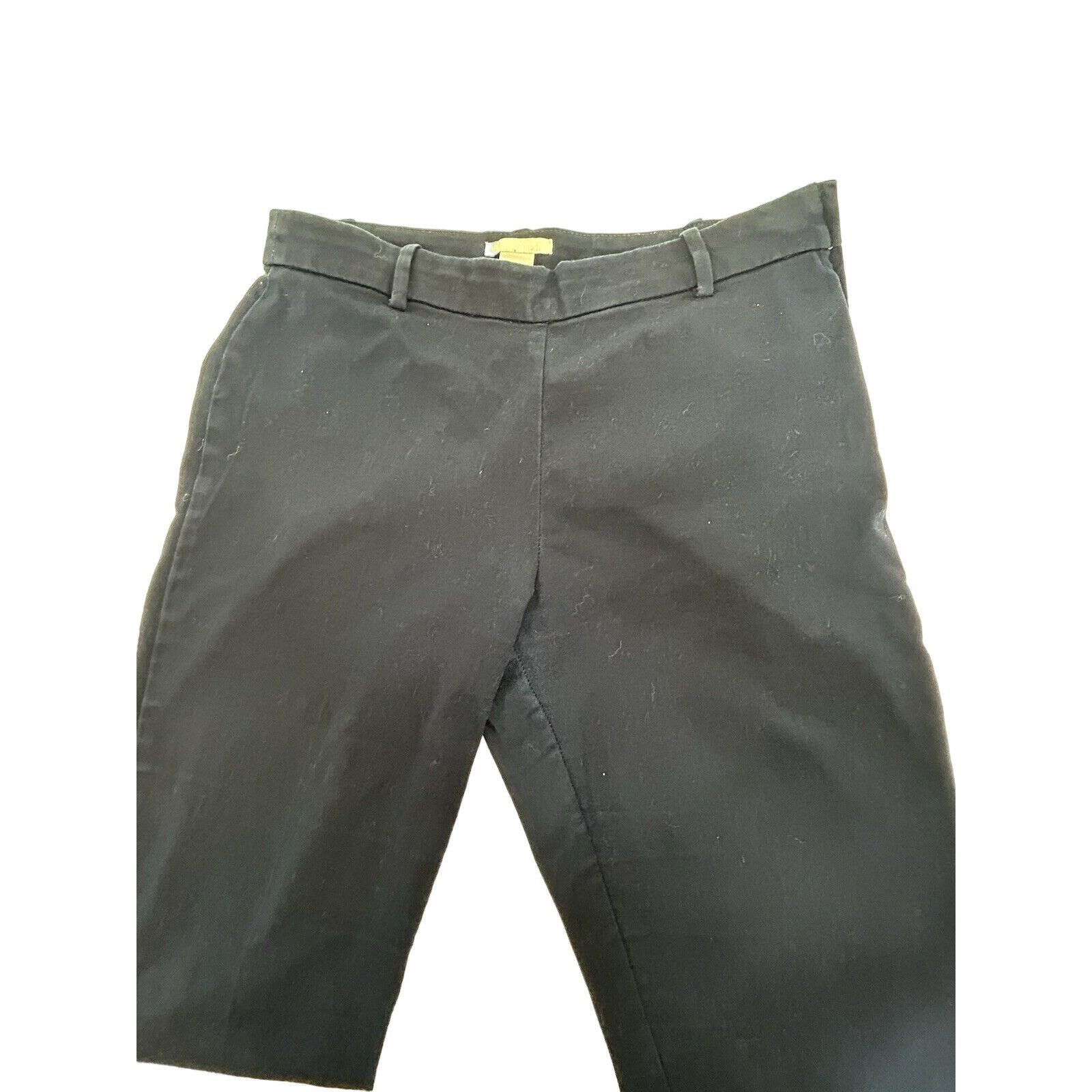 H&M H&M Womens Pants 8 Navy Blue Flat Front Tapered Leg Ankle Le Size 30" / US 8 / IT 44 - 2 Thumbnail