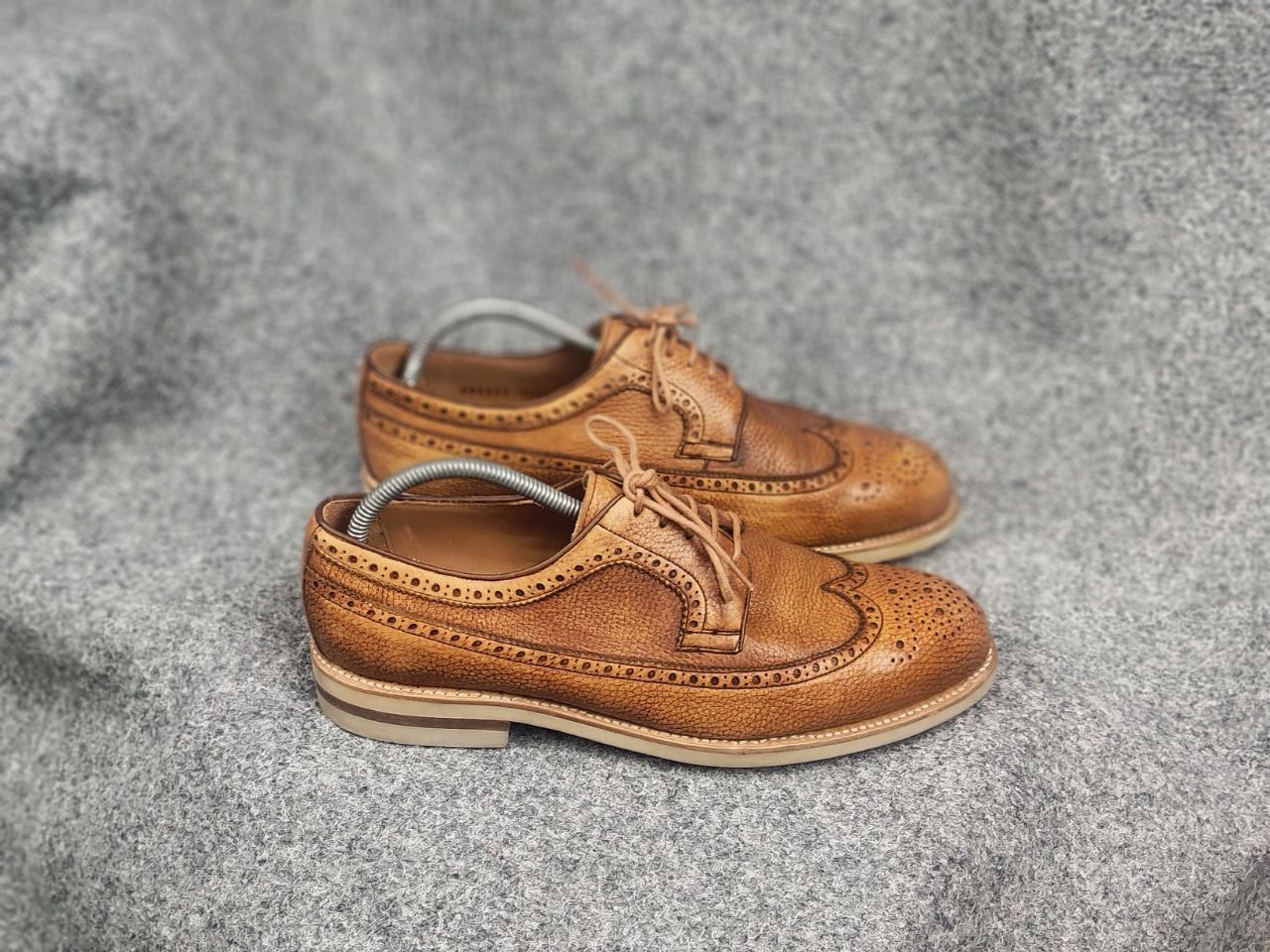 Berwick 1707 Berwick 1707 grainy leather Lace Up Brogue shoes Spain Made Size US 10.5 / EU 43-44 - 2 Thumbnail