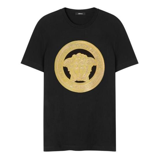 Versace VERSACE Men T-Shirts 1A13438 1013944 1B000 BLACK Size US M / EU 48-50 / 2 - 1 Thumbnail