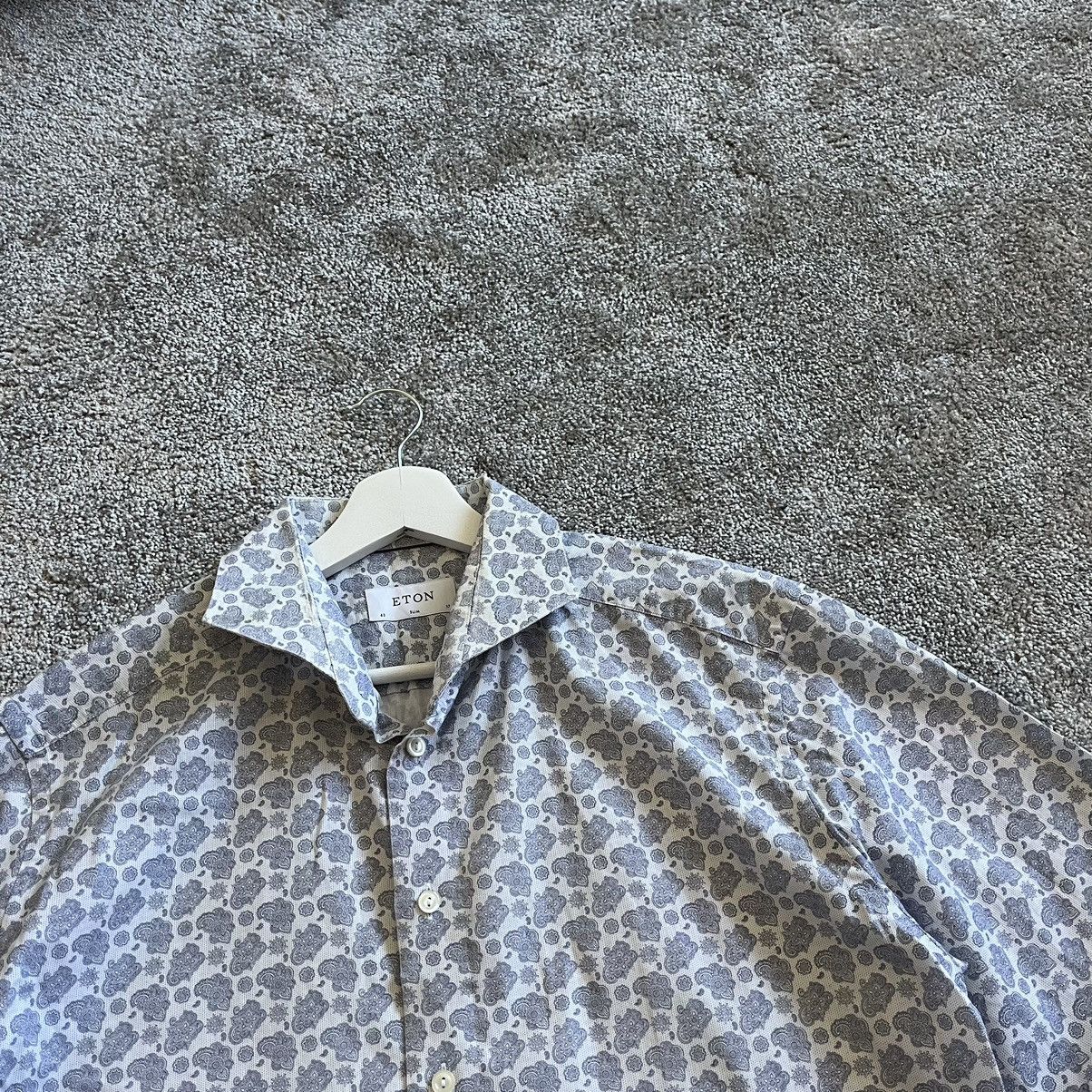 Eton Eton Flowers Luxury Mens Shirt Size 43 Size US M / EU 48-50 / 2 - 6 Thumbnail