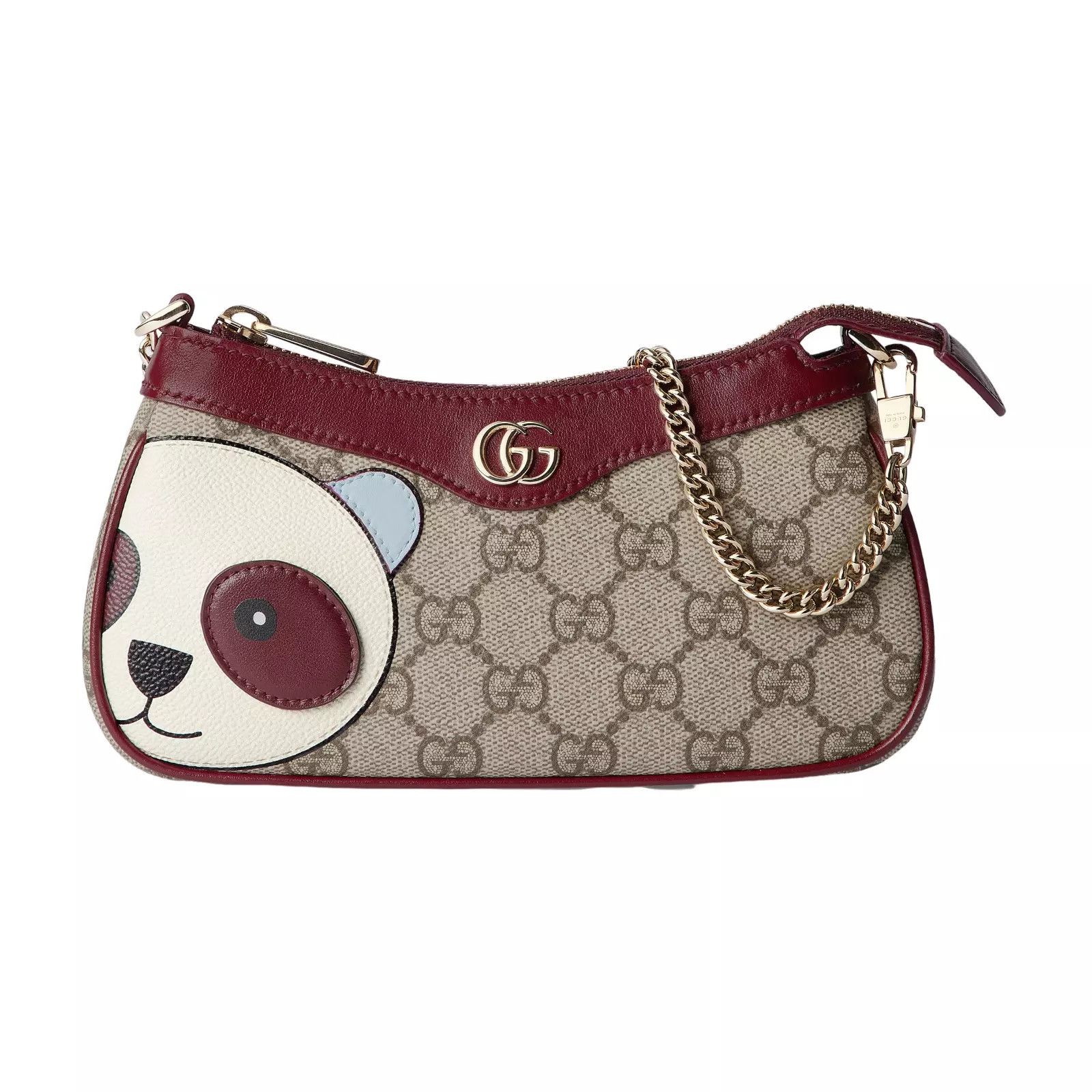 Gucci GUCCI Ophidia Mini Beige/Brown Fabric Shoulder Bag Size ONE SIZE - 1 Thumbnail