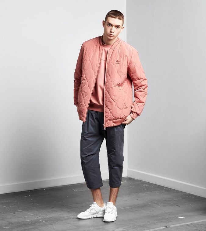 Adidas 2016 NWT Adidas Quilted Bomber Jacket BR1813 sz L Size US L / EU 52-54 / 3 - 9 Thumbnail