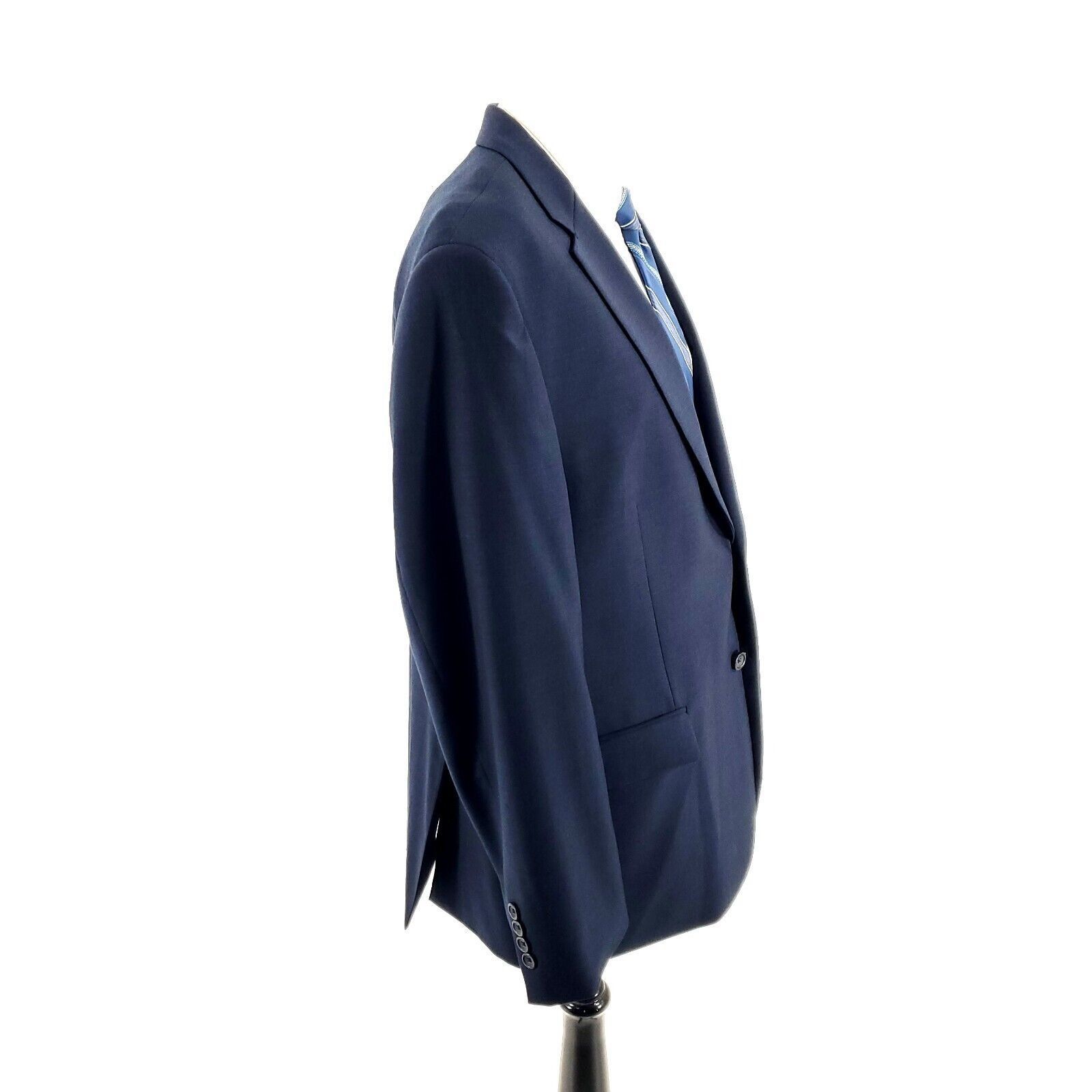 Pronto Uomo Pronto Uomo Platinum Wool 2 Button 2 Piece Suit 42S Blue 39/ Size 42S - 7 Thumbnail