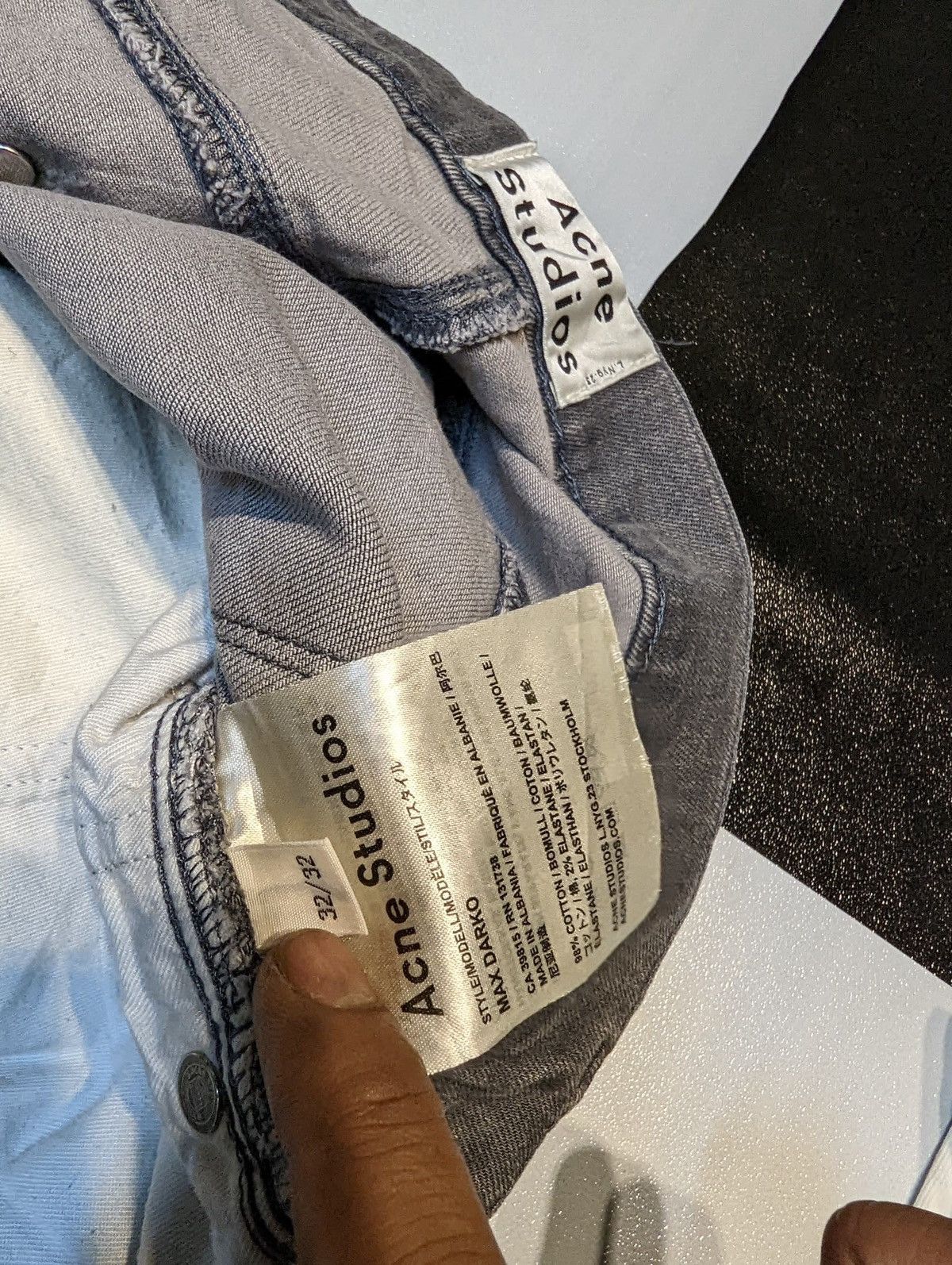 Acne Studios Acne Studio Jeans Black Faded Size US 34 / EU 50 - 5 Thumbnail