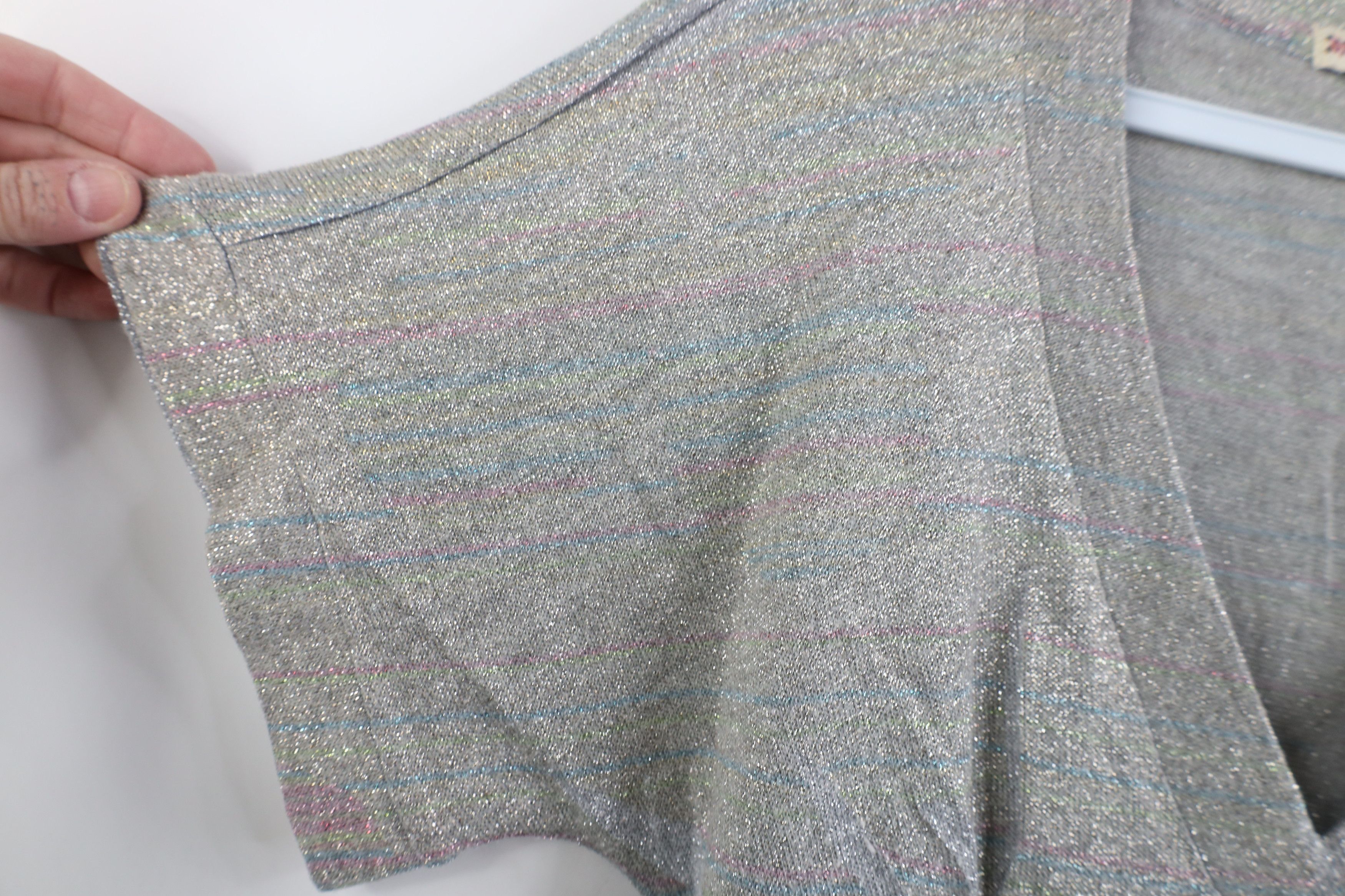 Forever 21 Vintage Y2K Forever 21 Metallic Babydoll Bella Knit Shirt Size M / US 6-8 / IT 42-44 - 6 Thumbnail