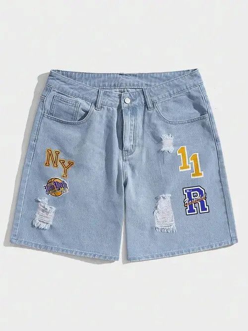 Other Misuzu x moto Ripped Y2k Shorts Jorts Distressed Denim Size US 32 / EU 48 - 4 Thumbnail
