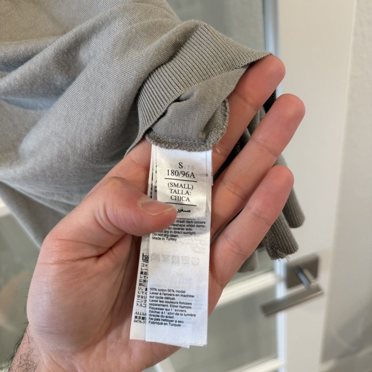 Allsaints AllSaints Men’s Taupe Parlour SS Crew T-Shirt Size Small Size US S / EU 44-46 / 1 - 7 Thumbnail