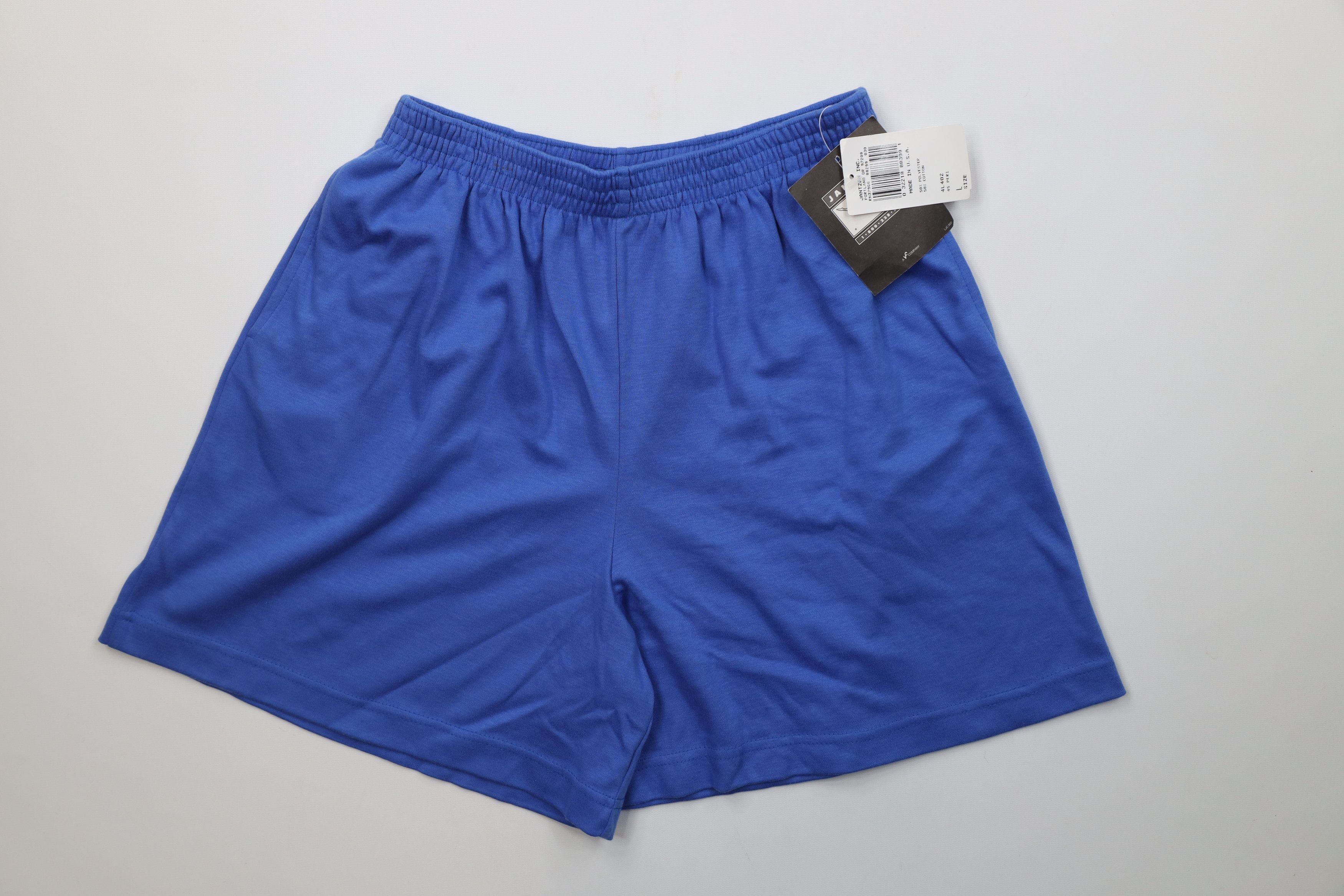 Vintage Deadstock Vintage 90s Streetwear Blank Shorts Periwinkle USA Size 26" / US 2 / IT 38 - 1 Thumbnail
