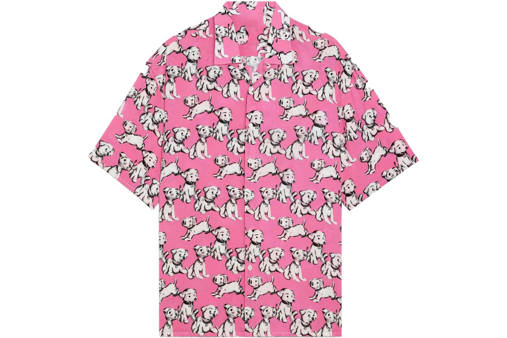 Designer Pink Hawaiian Shirt – Tropical Print Size US S / EU 44-46 / 1 - 3 Thumbnail