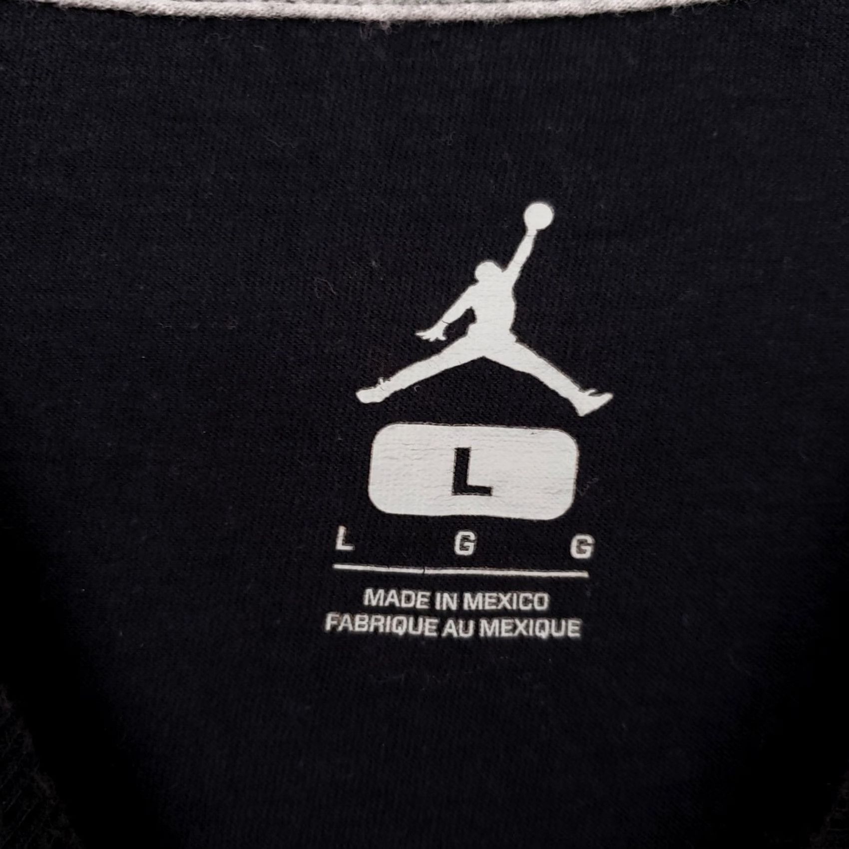 Jordan Brand Jordan T-Shirt Mens L Black Short Sleeve Logo Casual Size US L / EU 52-54 / 3 - 3 Thumbnail