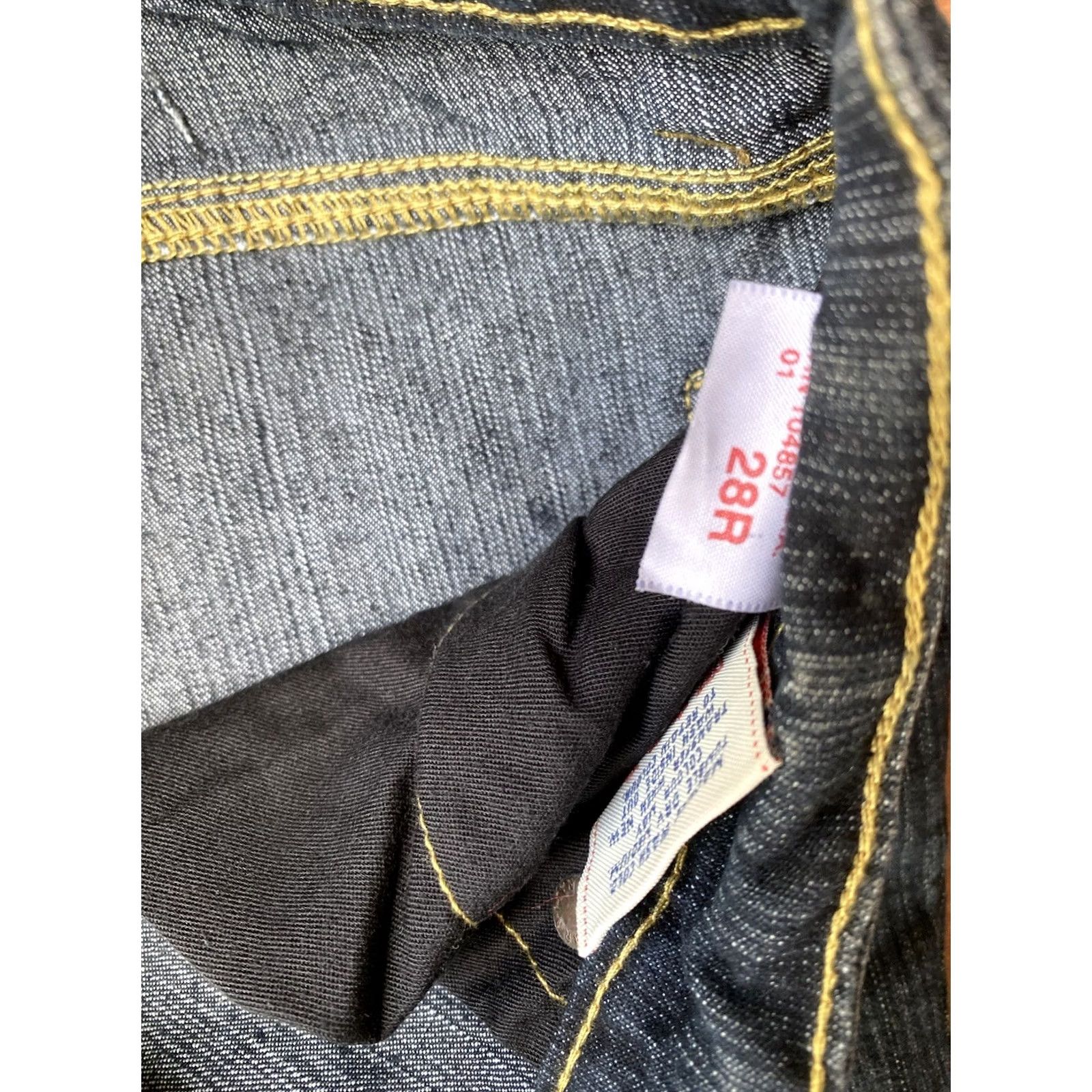 Vintage VINTAGE AG Adriano Goldschmied The Angel Dark Wash Denim Jeans Womens 28R Size 28" / US 6 / IT 42 - 6 Thumbnail