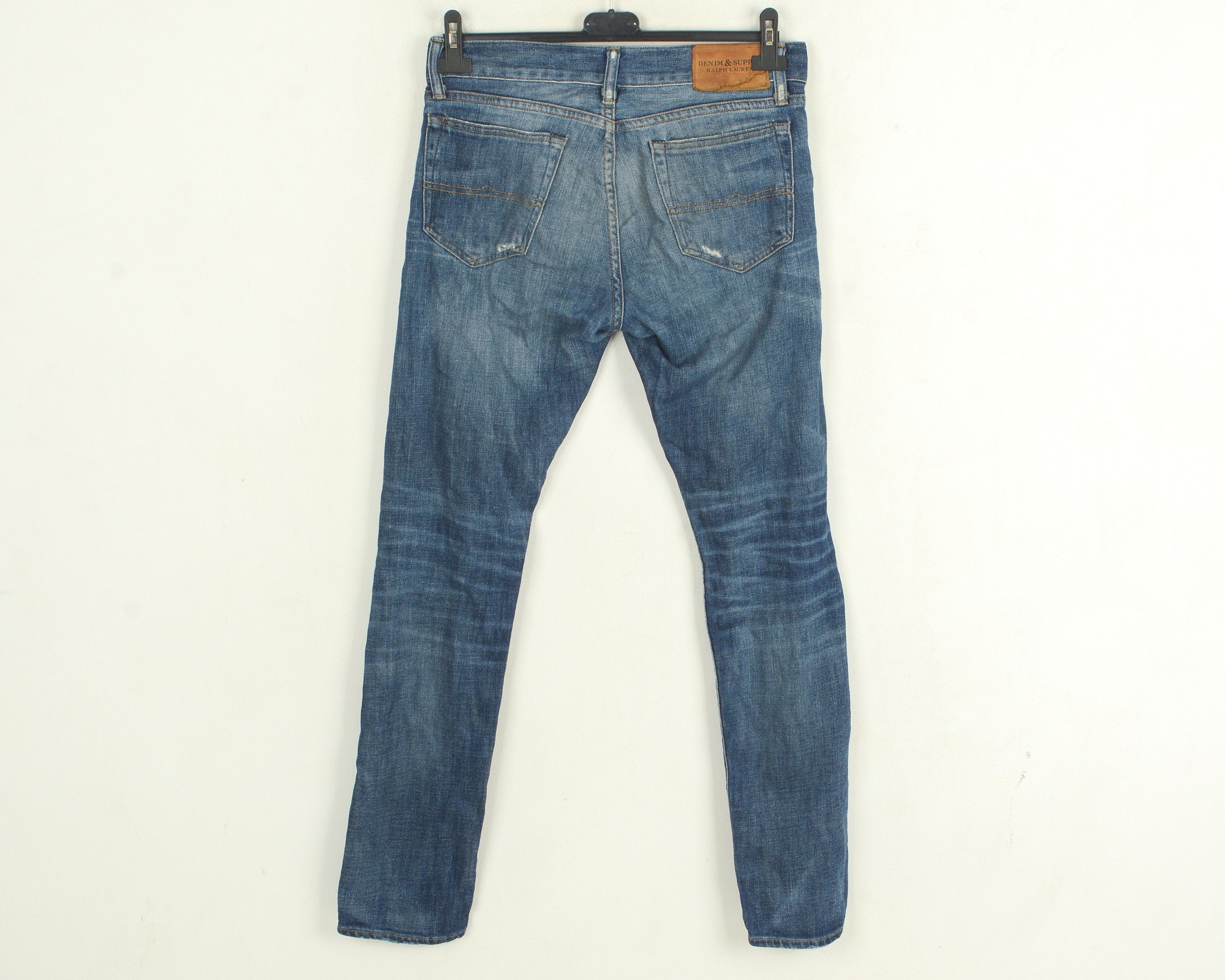 RRL Ralph Lauren DS Graham Skinny stretch distressed W29 L32 y2k jeans pants Size US 29 - 5 Thumbnail