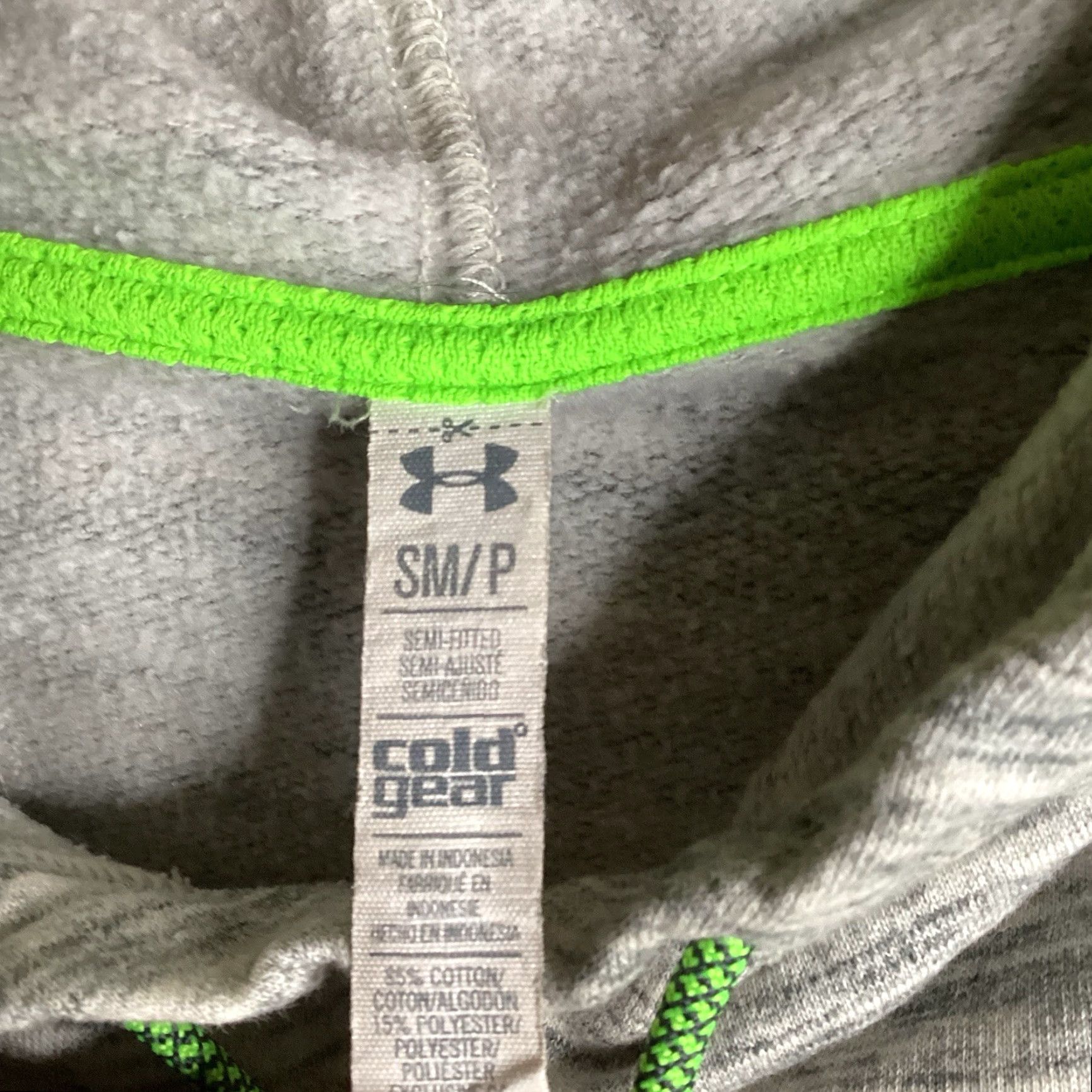 Under Armour Under Armour Hoodie Womens S Gray Pullover Crew Neck Fleece Lined Storm Logo Casual Sweater Size S / US 4 / IT 40 - 3 Thumbnail