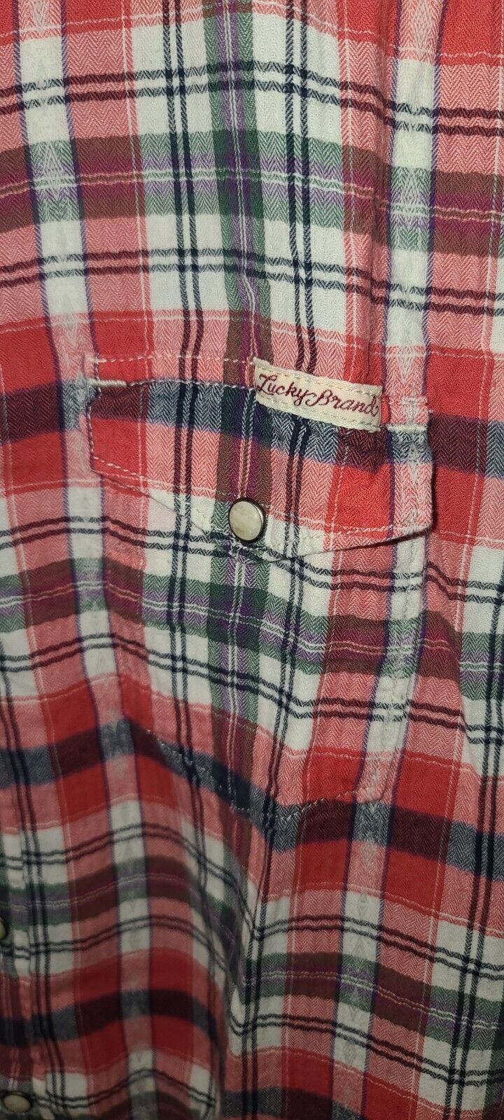 Lucky Brand Lucky Brand Women’s Western Pearl Snap Small Slim Fit Size S / US 4 / IT 40 - 2 Thumbnail
