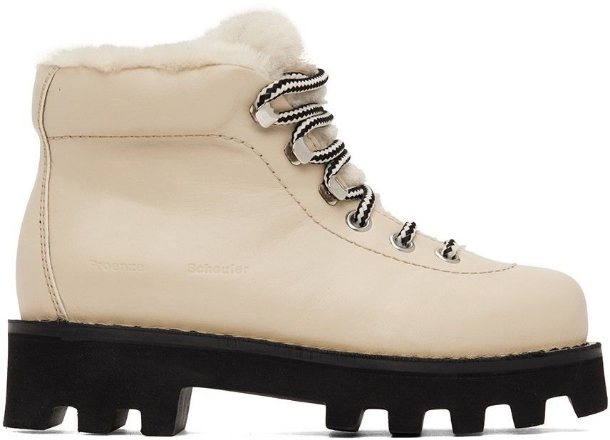 Proenza Schouler Proenza Schouler Beige Shearling Hiking boots Size US 10 / IT 40 - 10 Thumbnail