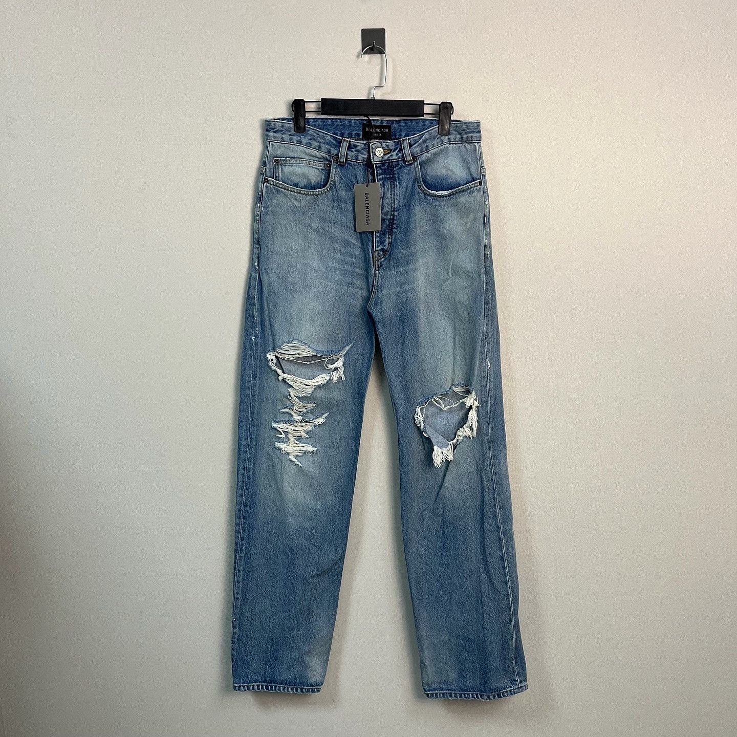 Balenciaga Balenciaga Distressed Denim Jeans Size M Size US 32 / EU 48 - 1 Thumbnail